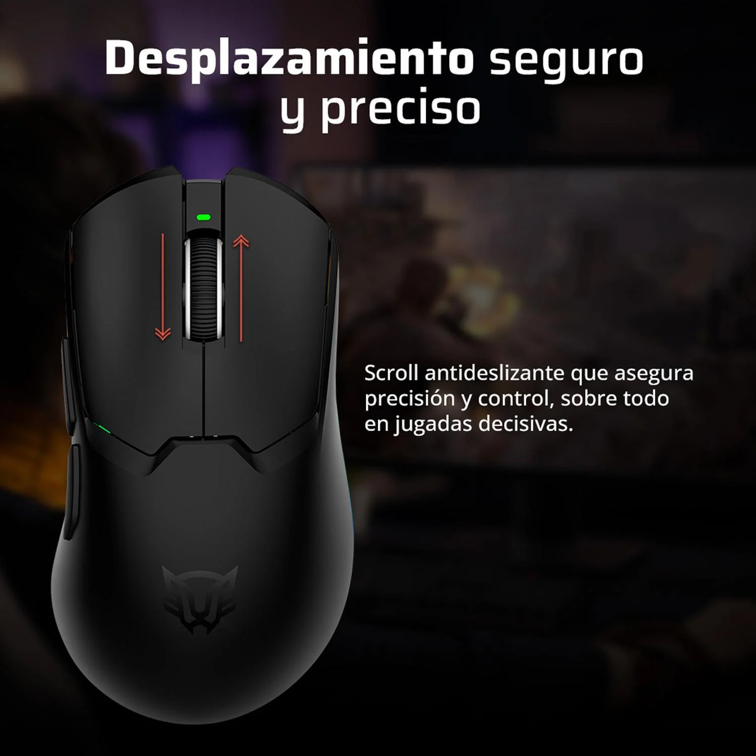 Mouse Gamer BALAM RUSH DRIFT PRO MG7 26000dpi 5 Botones Inalambrico 2.4GHz BT 5.3 Negro BR-938525 Mayor precisión y control en el juego - Image 3