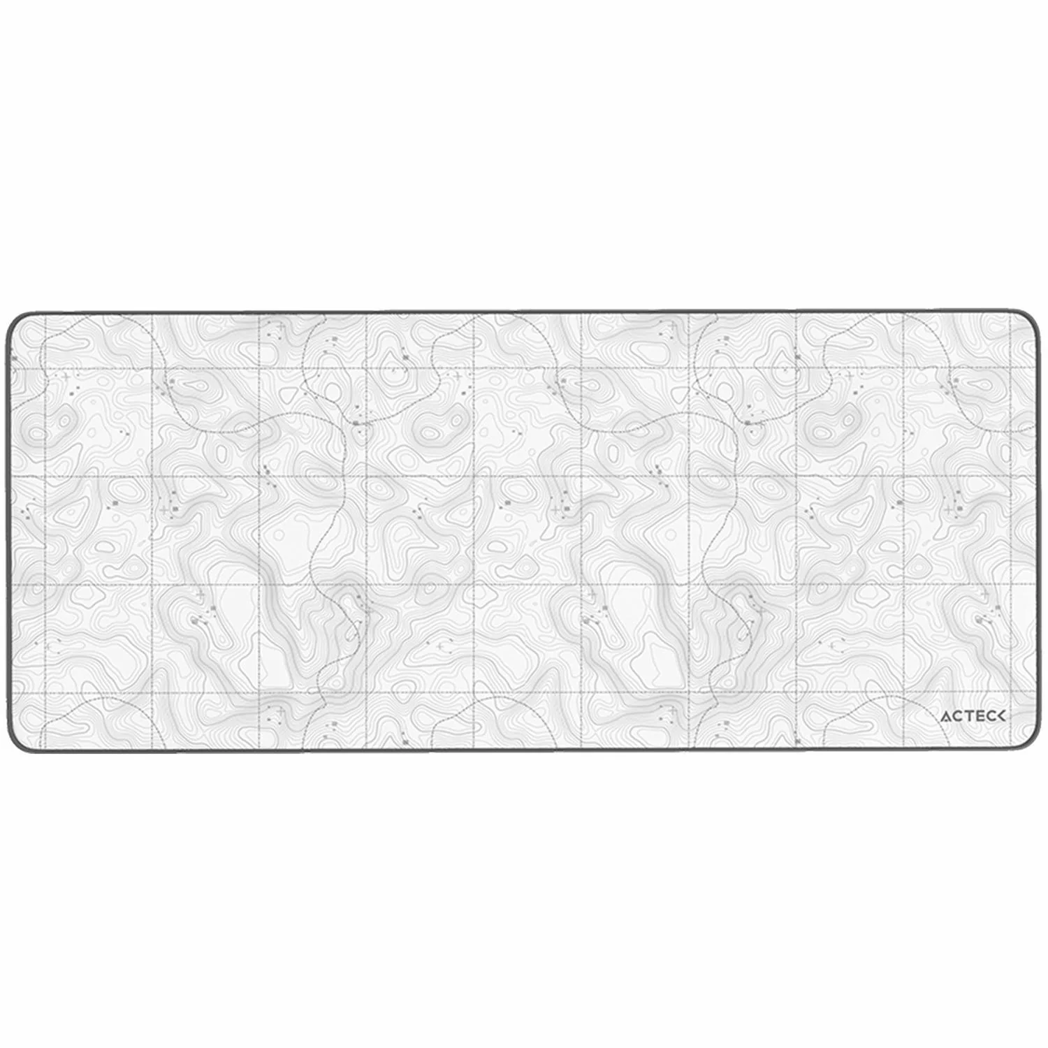 Mouse Pad ACTECK VIBE FLOW TERRAIN MT494T Diseño Curvas Blanco AC-941068