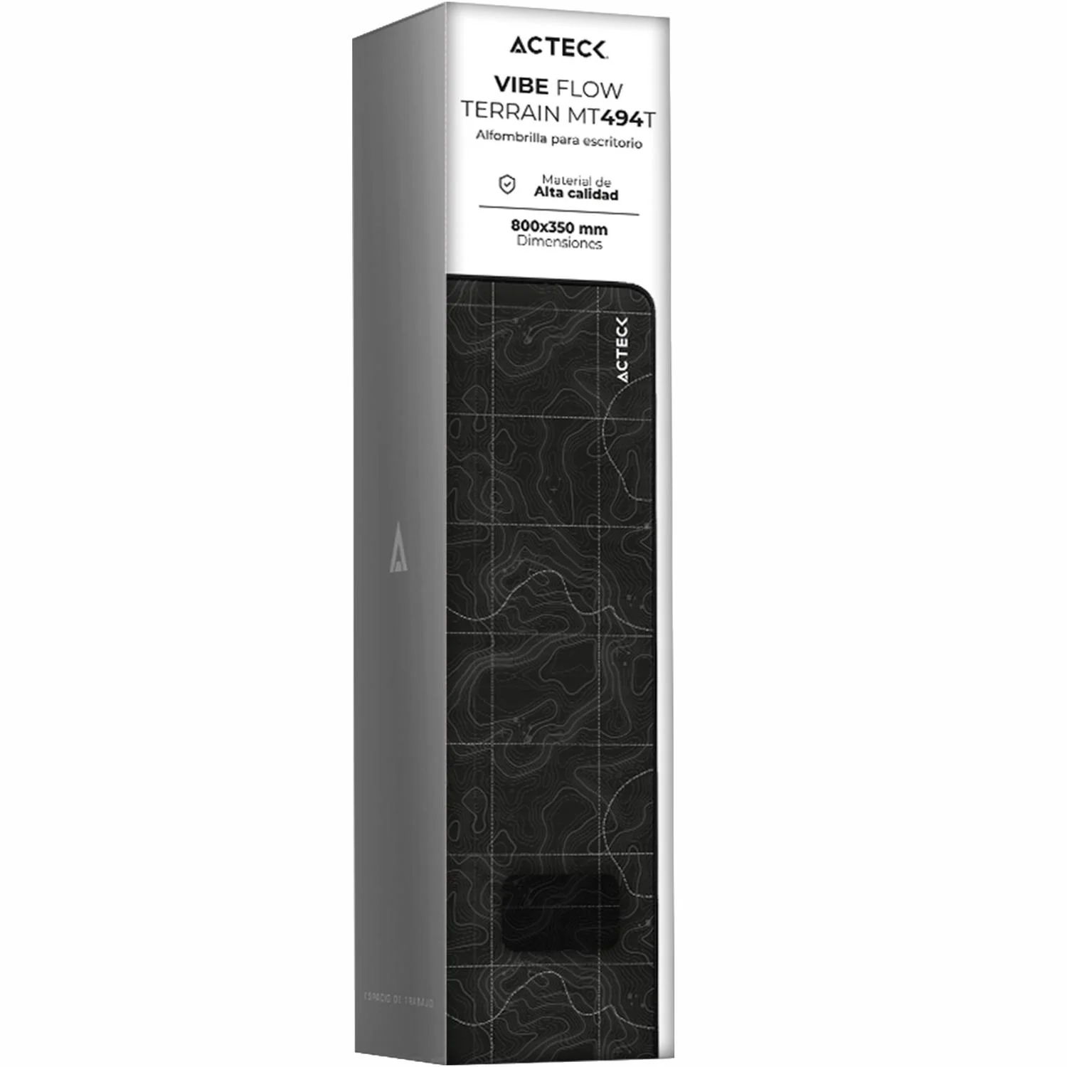Mouse Pad ACTECK VIBE FLOW TERRAIN MT494T Diseño Curvas Negro AC-941051 - Image 5