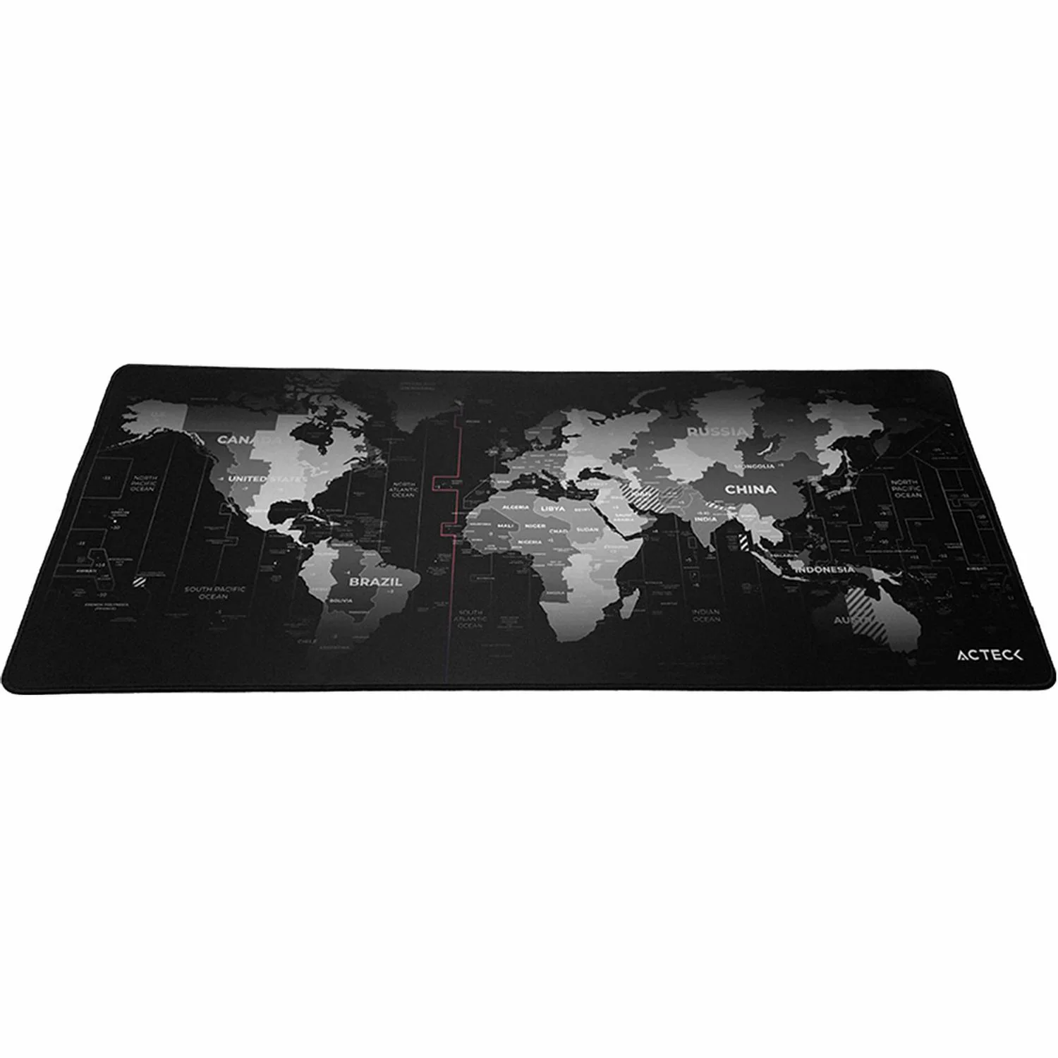 Mouse Pad ACTECK VIBE FLOW WORLD MT494W Diseño Mapa Negro AC-941037 - Image 2