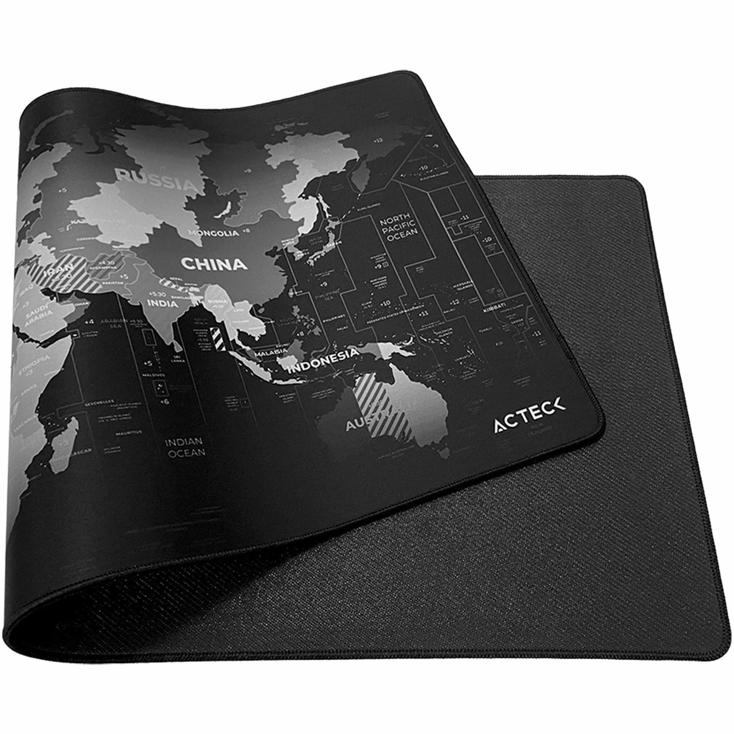 Mouse Pad ACTECK VIBE FLOW WORLD MT494W Diseño Mapa Negro AC-941037 - Image 3