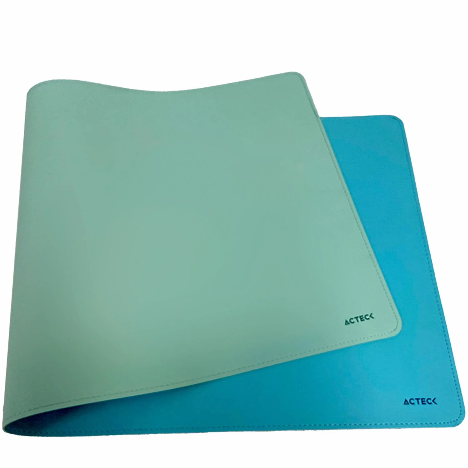 Mouse Pad ACTECK VIBE LEATHER TP676L Doble Vista Diseño Liso Verde/Azul AC-941020 - Image 3