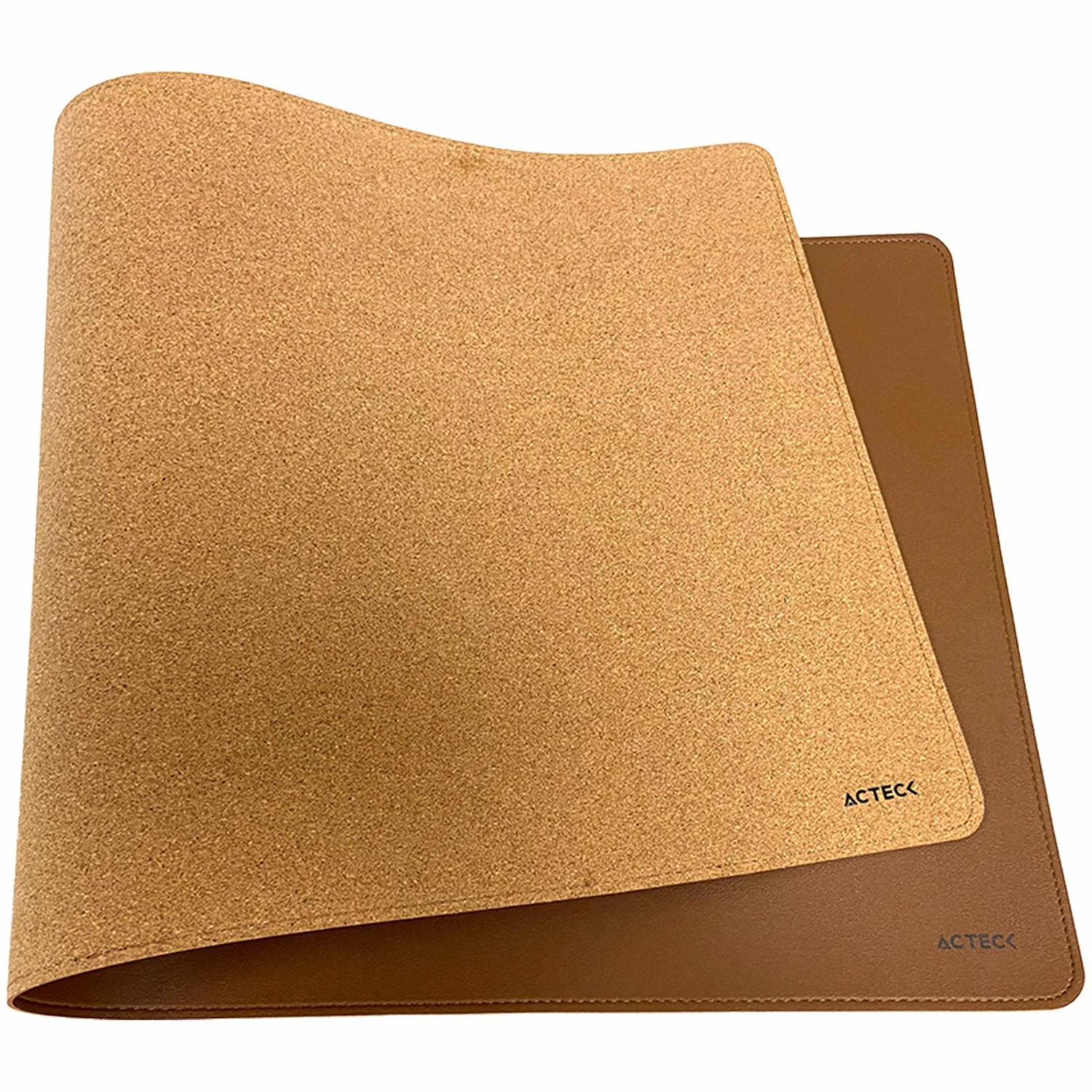 Mouse Pad ACTECK VIBE LEATHER TP676LC Doble Vista Diseño Liso Camel/Cafe AC-940993 - Image 3