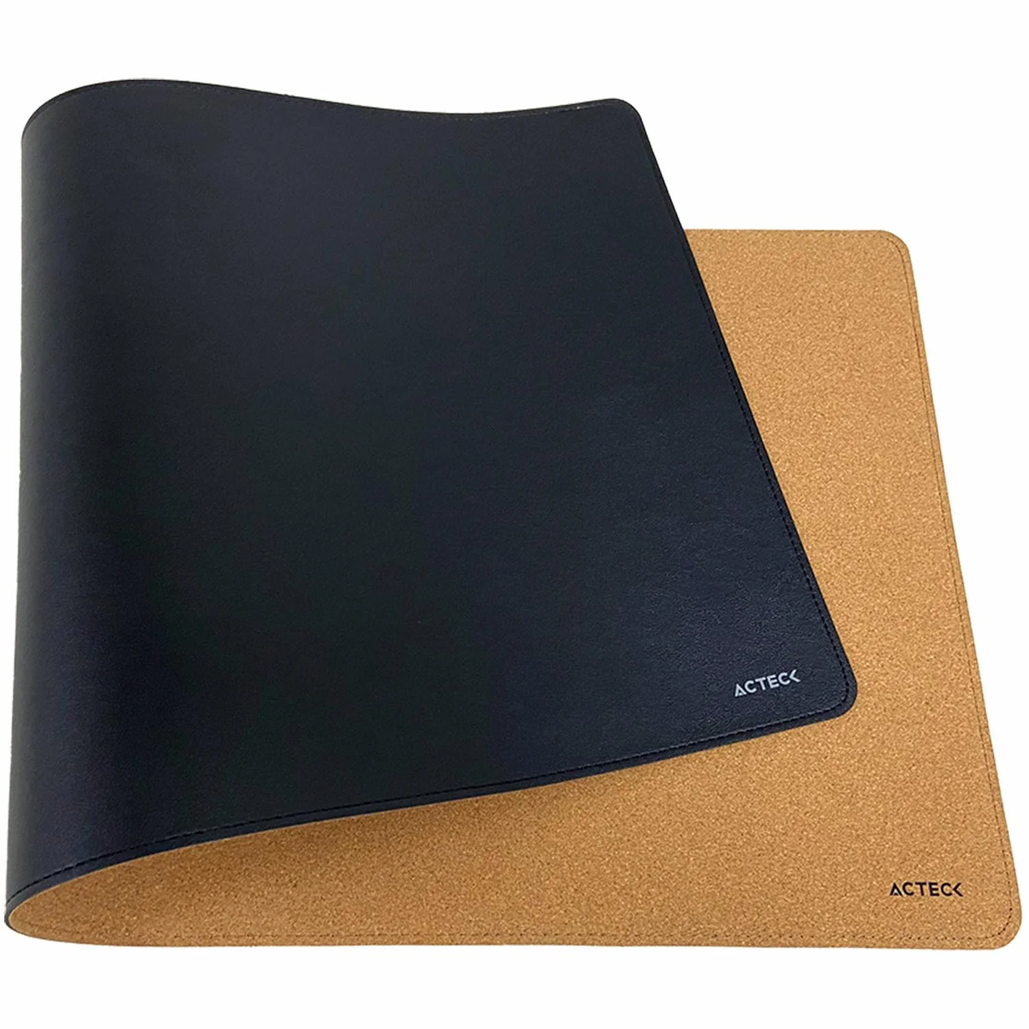 Mouse Pad ACTECK VIBE LEATHER TP676LC Doble Vista Diseño Liso Negro/Cafe AC-940986 - Image 3
