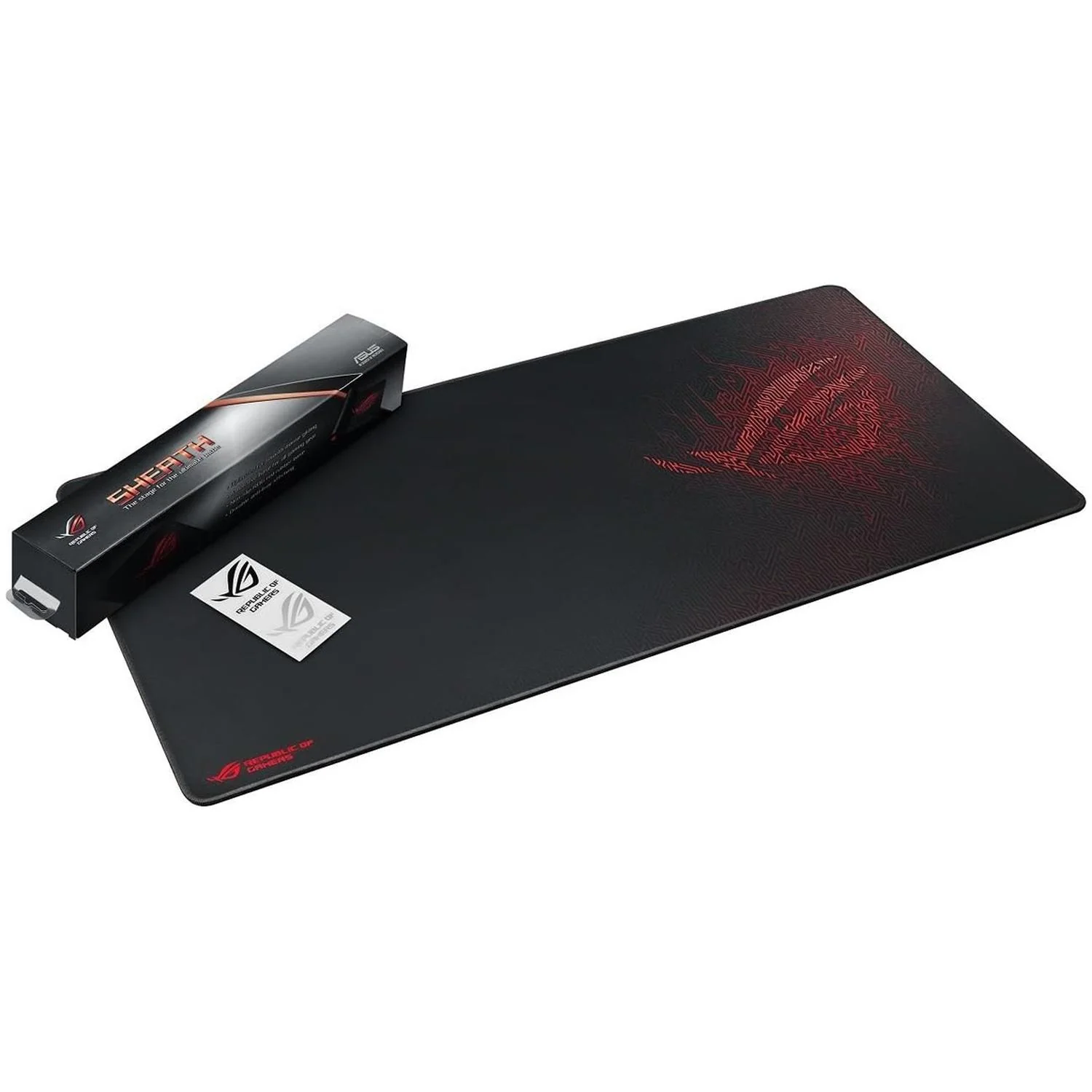 Mouse Pad Gamer ASUS ROG Sheath 900mm x 440mm x 3mm Negro - Rojo - Image 5
