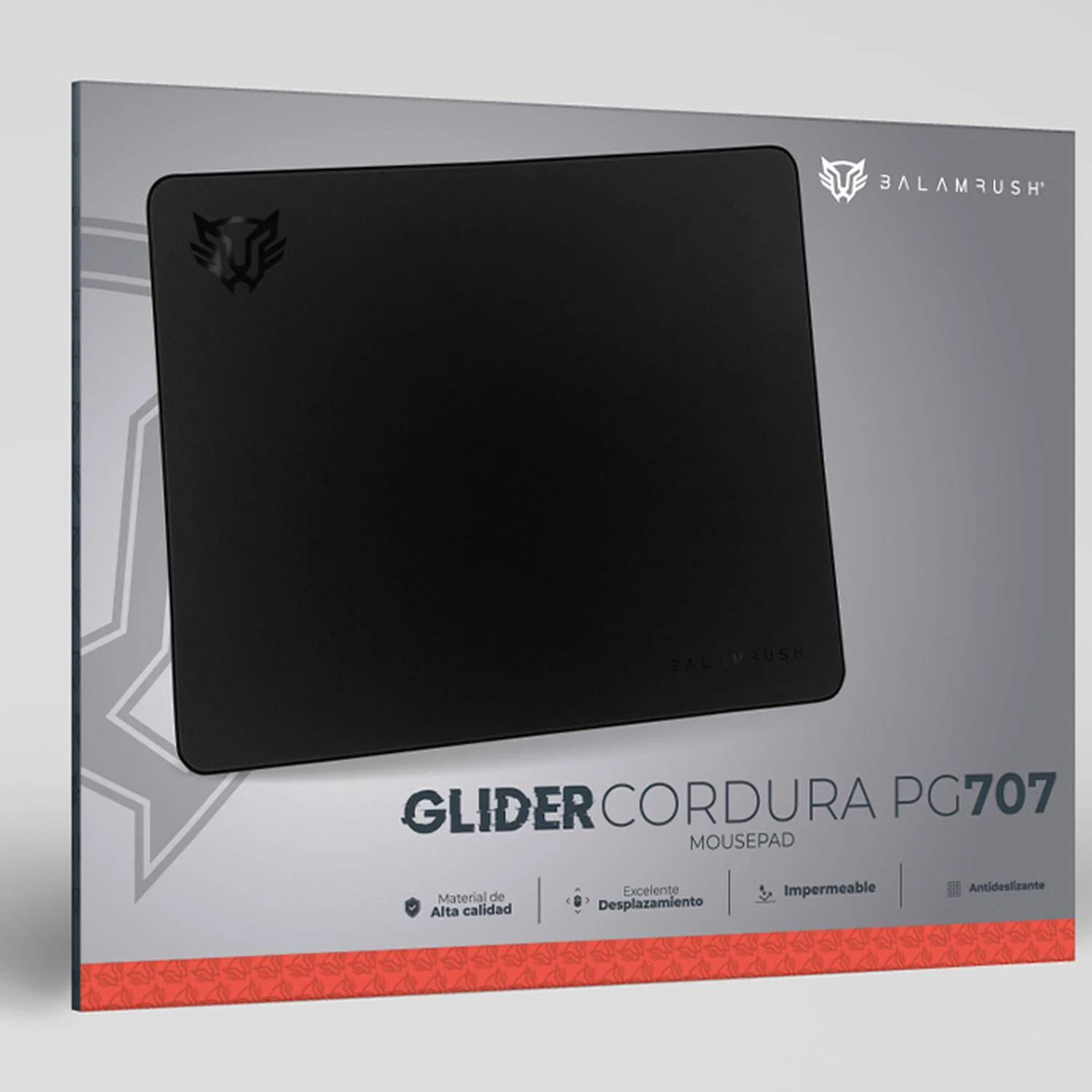 Mouse Pad Gamer BALAM RUSH GLIDER CORDURA PG707 Chico Negro BR-937481 - Image 6
