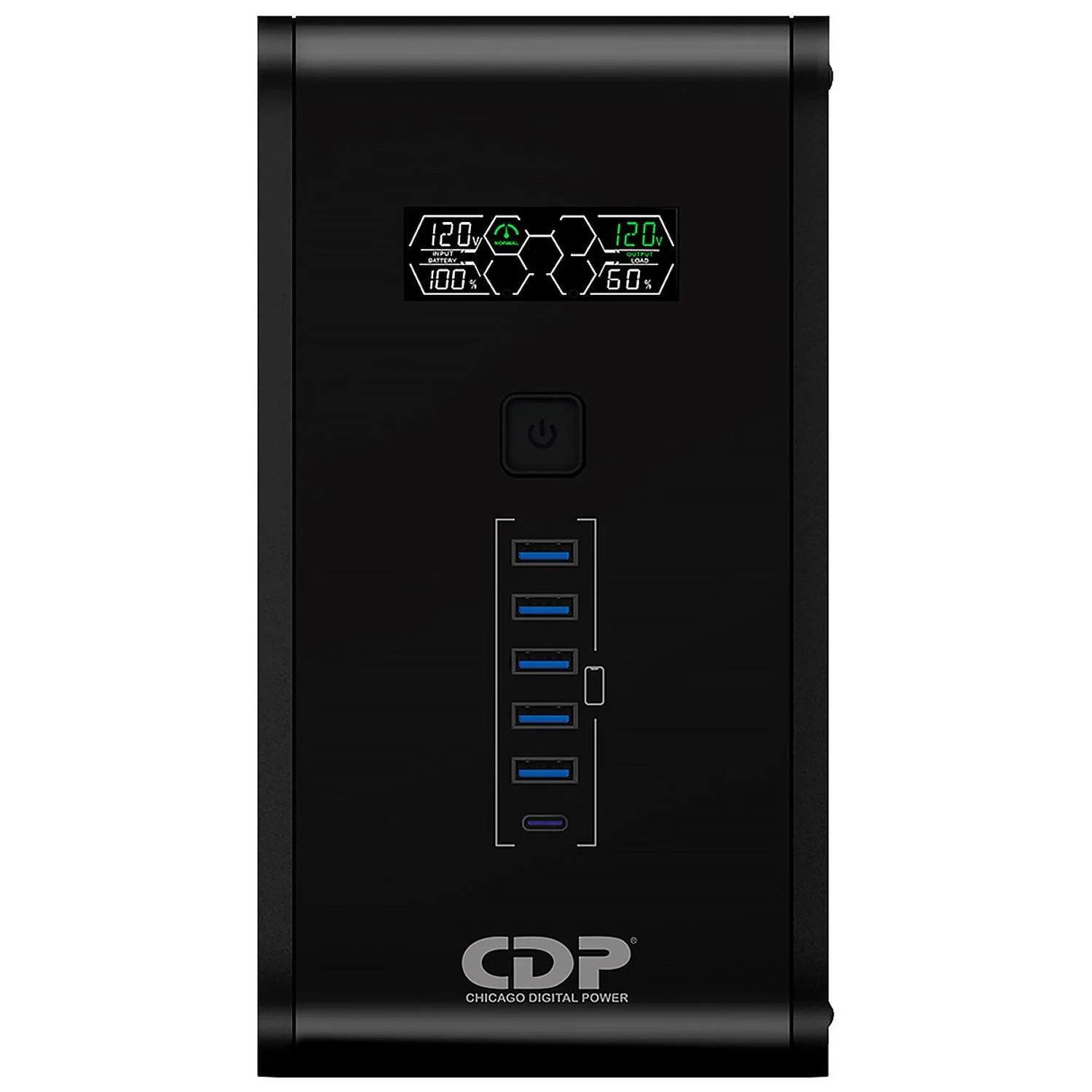No Break Inteligente CDP R-Smart1210 UPS 1200VA/720W Respaldo 10-30min AVR Supresor de Picos 10 Salidas RJ45