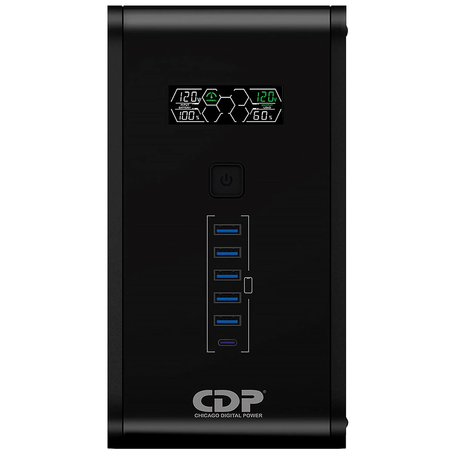 No Break Inteligente CDP R-Smart1510 UPS 1500VA/900W Respaldo 15-45min AVR Supresor de Picos 10 Salidas 6 USB RJ45