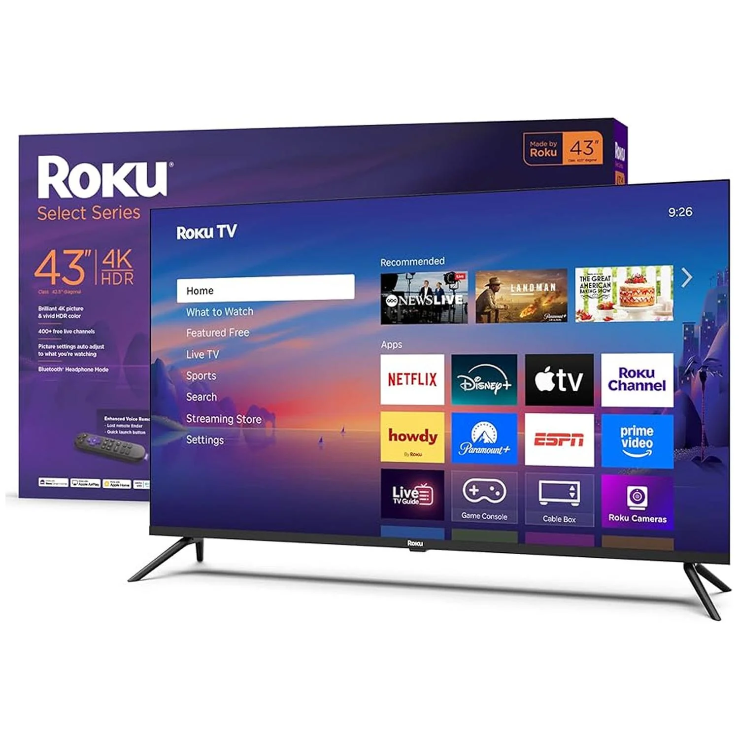 Pantalla Smart TV 43 pulgadas ROKU SELECT SERIES 4K Ultra HD LED Roku TV 43R4C5 - Image 6