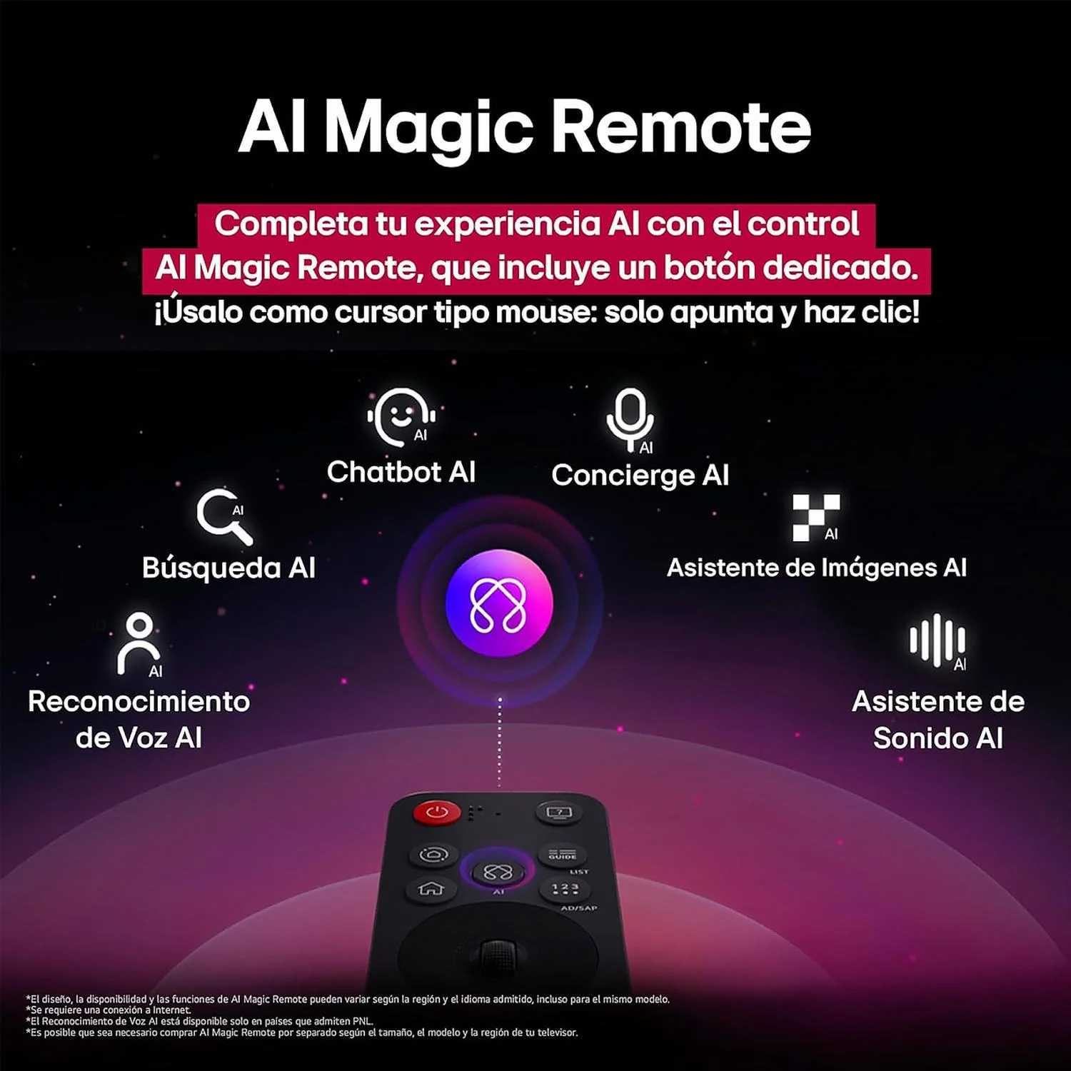 Pantalla Smart TV 50" LG AI UHD UA80 4L Ultra HD Wi-Fi Bluetooth HDMI + Magic Remote - Image 5
