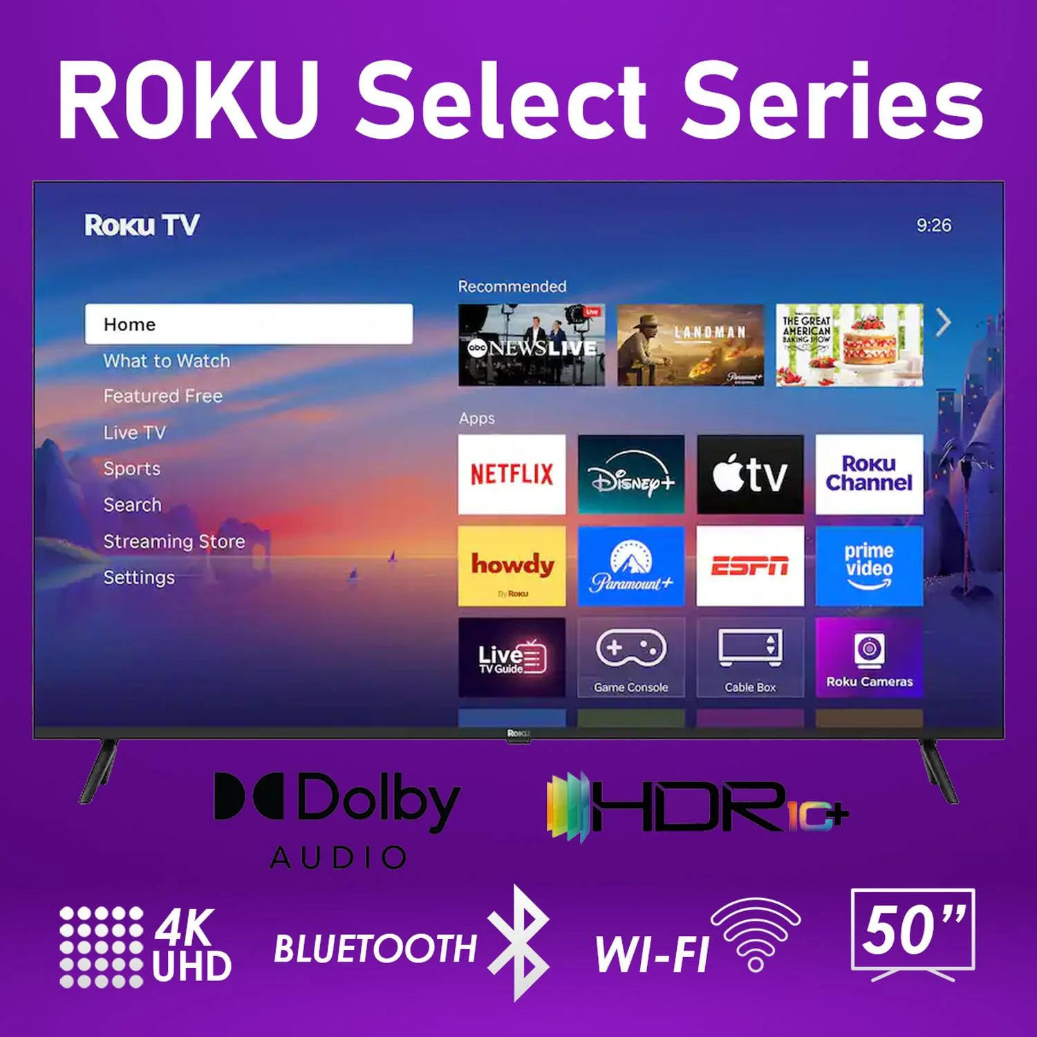 Pantalla Smart TV 50 pulgadas ROKU SELECT SERIES 4K 60Hz Ultra HD LED Roku TV 50R4C5 - Image 2