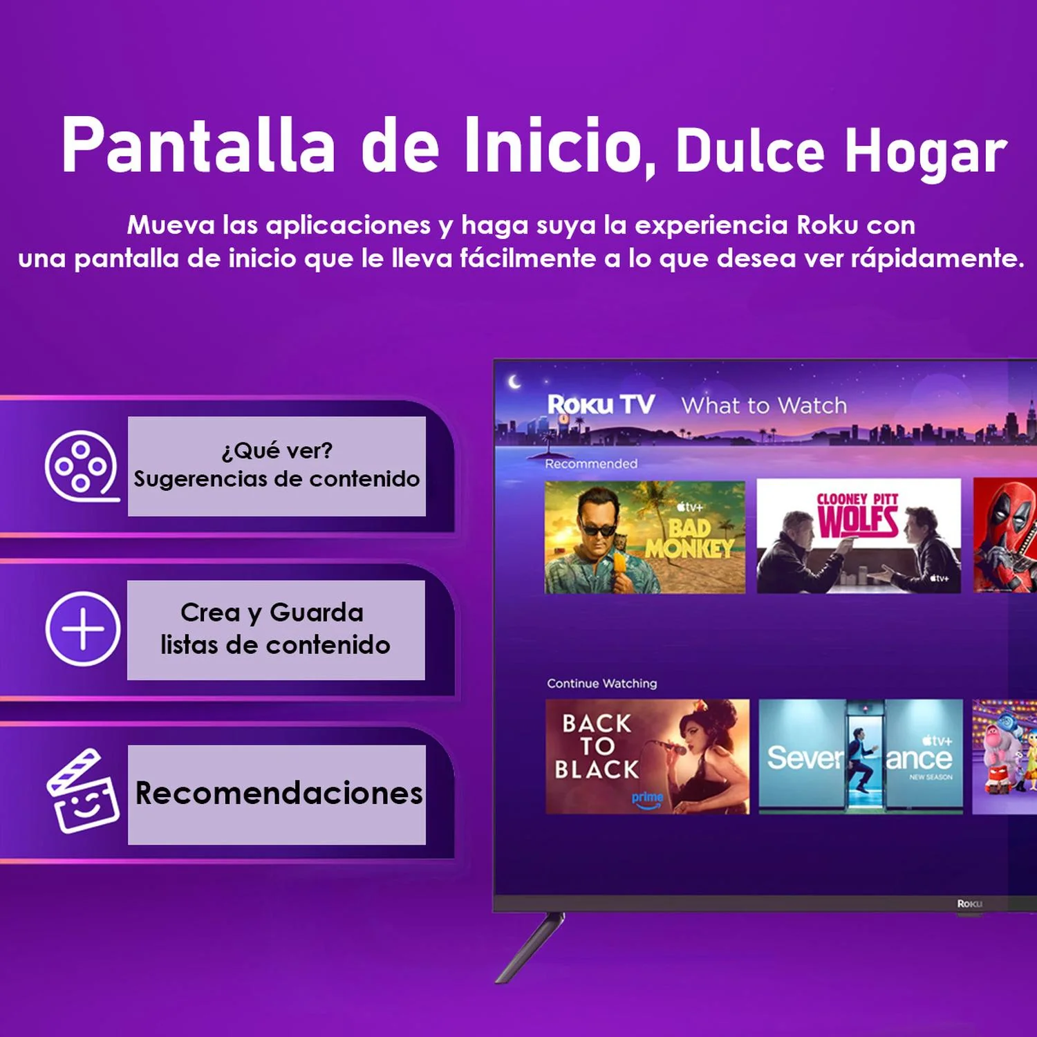 Pantalla Smart TV 50 pulgadas ROKU SELECT SERIES 4K 60Hz Ultra HD LED Roku TV 50R4C5 - Image 4