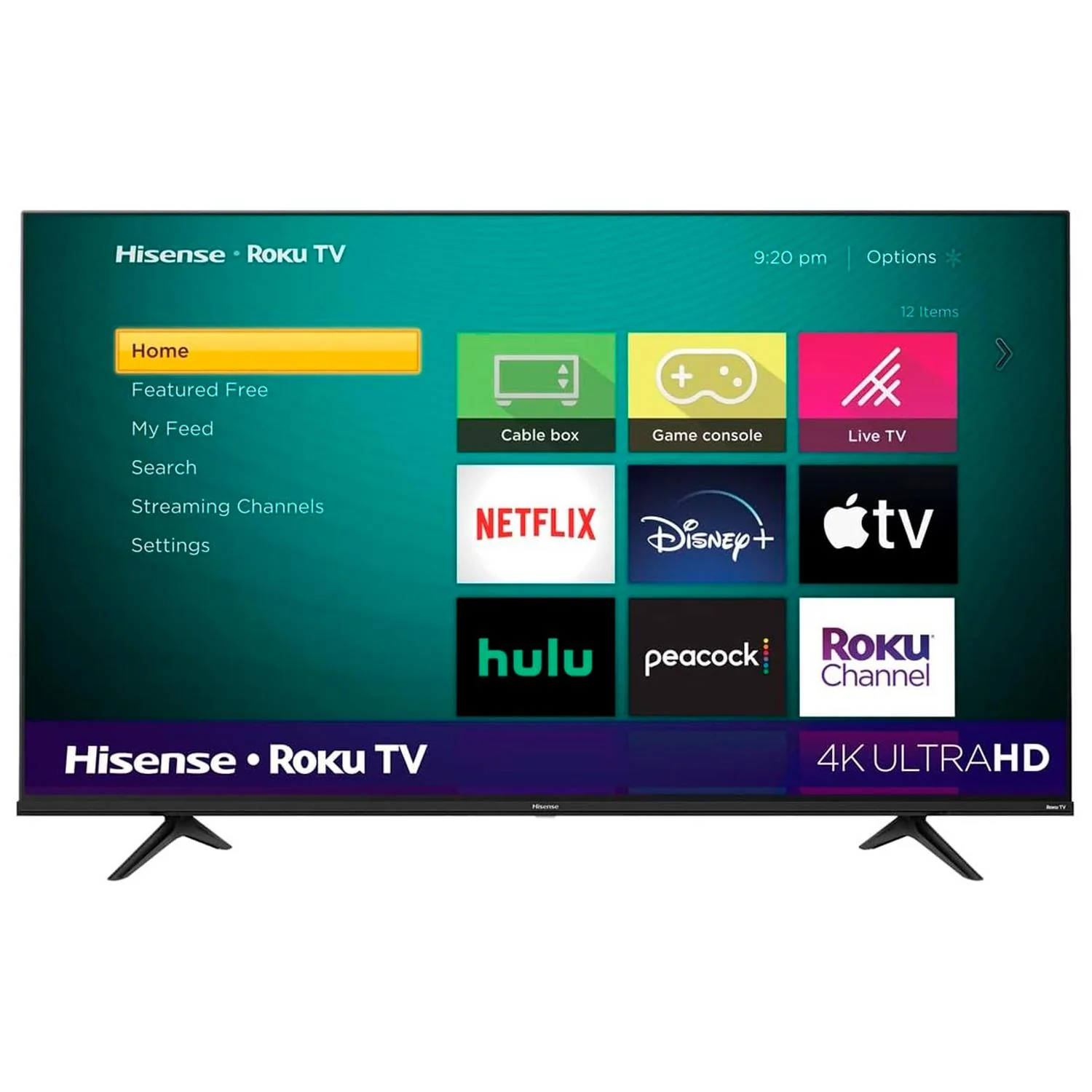Pantalla Smart TV 75 pulgadas HISENSE ROKU SELECT SERIES 4K 60 Hz Ultra HD Roku TV 75R6E4-RFA Reacondicionado Grado A Imagenes fluidas y experiencia sonora