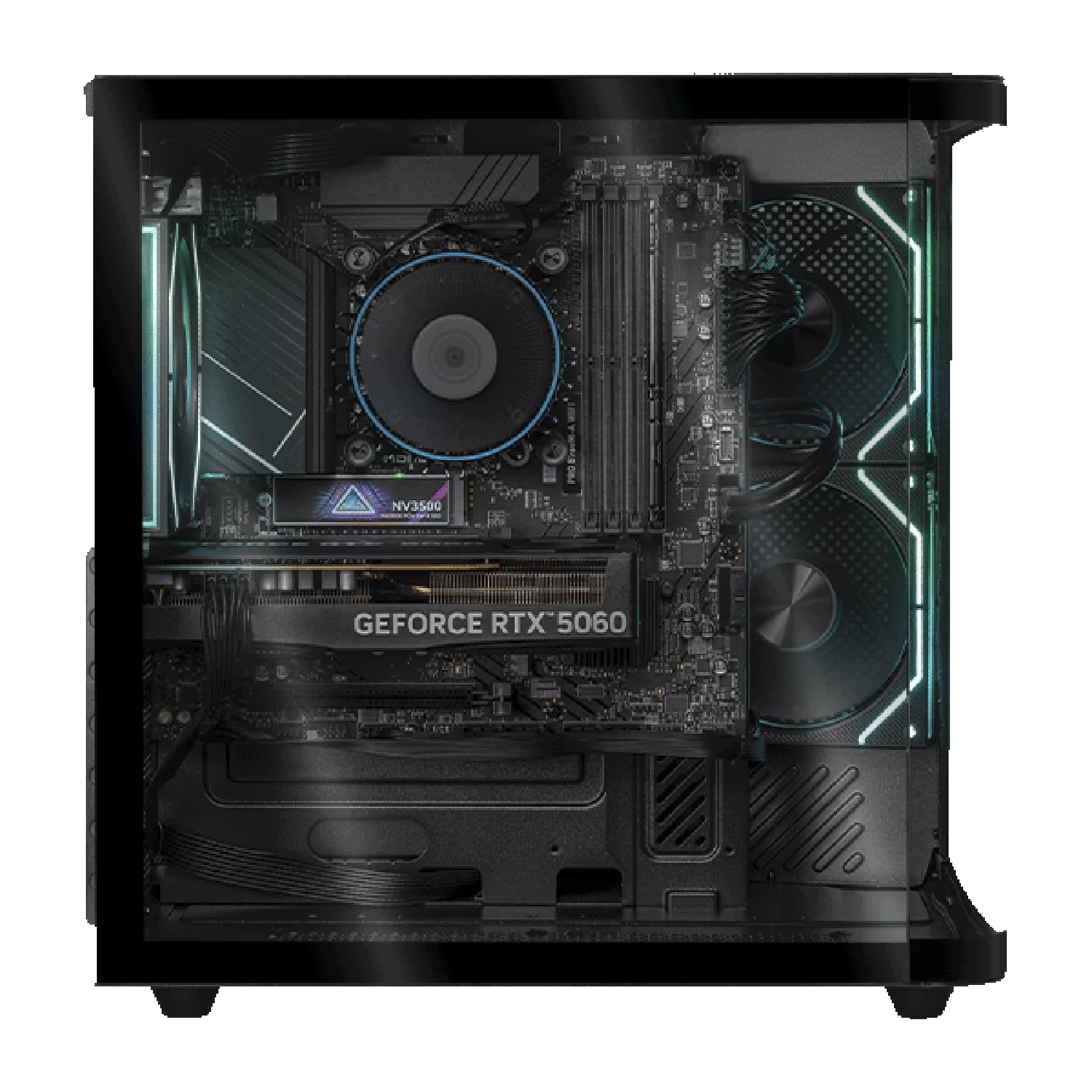 PC Gamer Completa IA DXT GAMING NVIDIA GeForce RTX 5060 Intel Core i7 14700F 16GB DDR5 SSD 1TB Monitor Curvo 27 180Hz WIFI BT Black Productividad Versátil Acelerada con IA - Image 2