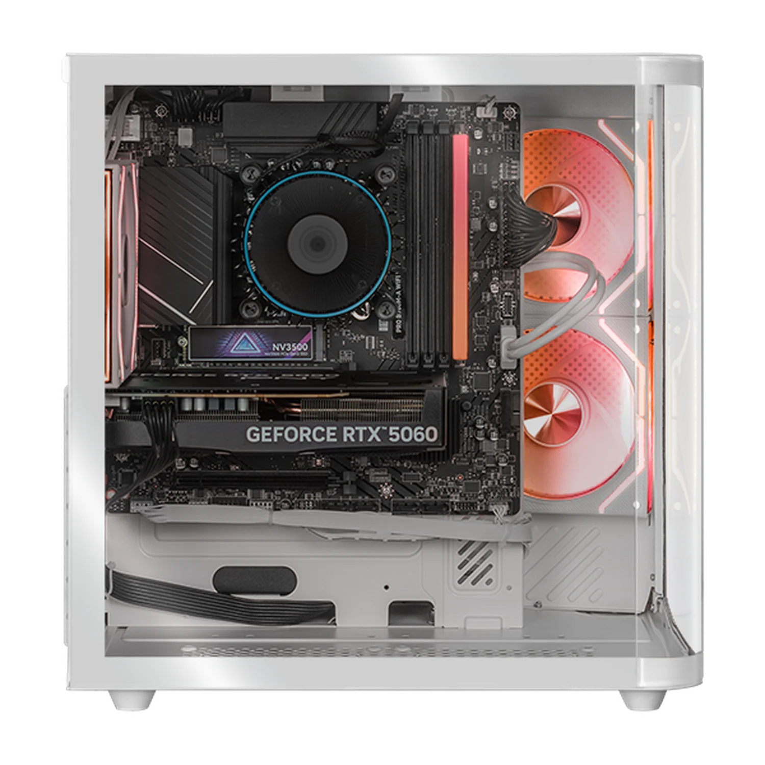 PC Gamer Completa IA DXT GAMING NVIDIA GeForce RTX 5060 Intel Core i7 14700F 16GB DDR5 SSD 1TB Monitor Curvo 27 180Hz WIFI BT White Productividad Versátil Acelerada con IA - Image 2