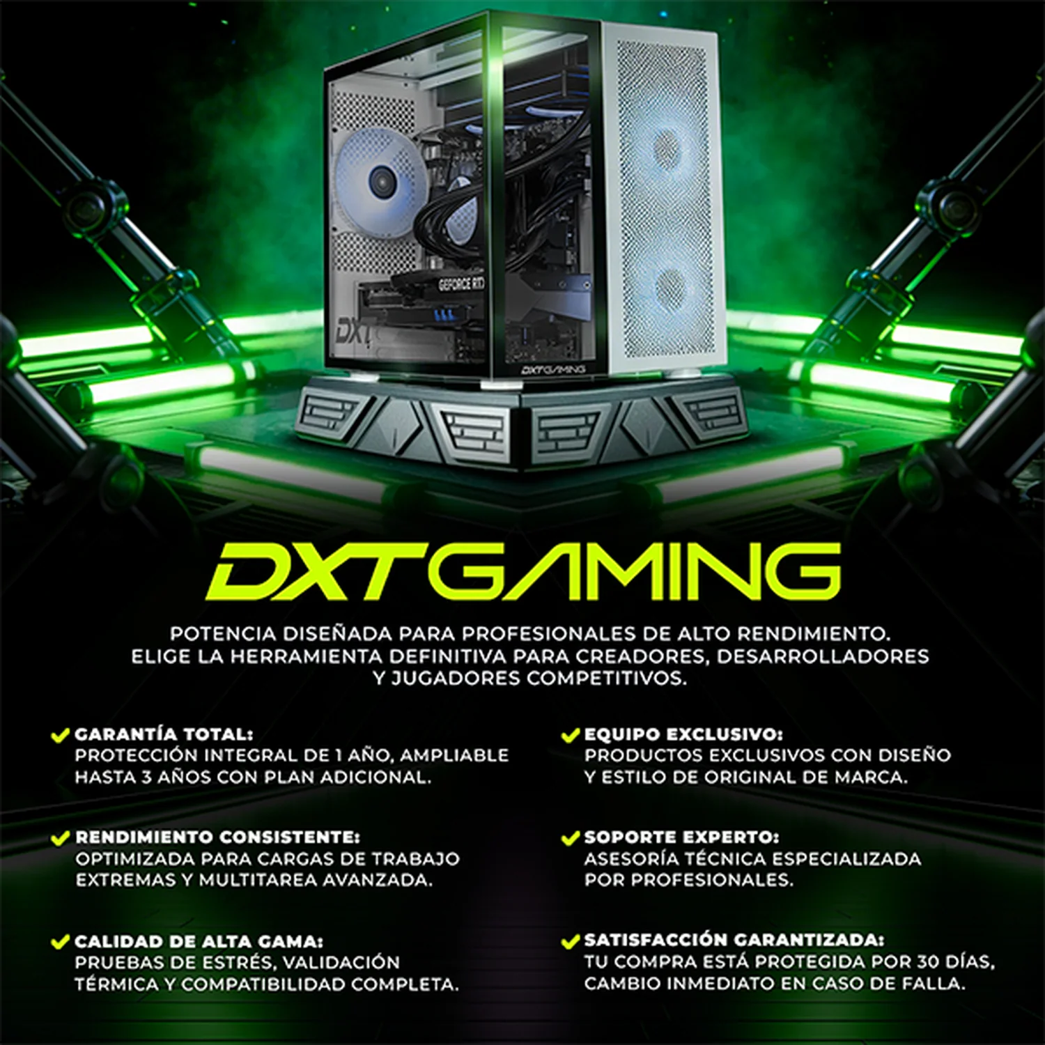 PC Gamer Completa IA DXT GAMING NVIDIA GeForce RTX 5060 Intel Core Ultra 5 225F 16GB DDR5 SSD 1TB Monitor Curvo 23.8 180Hz WIFI Silver Productividad Versátil Acelerada con IA - Image 5