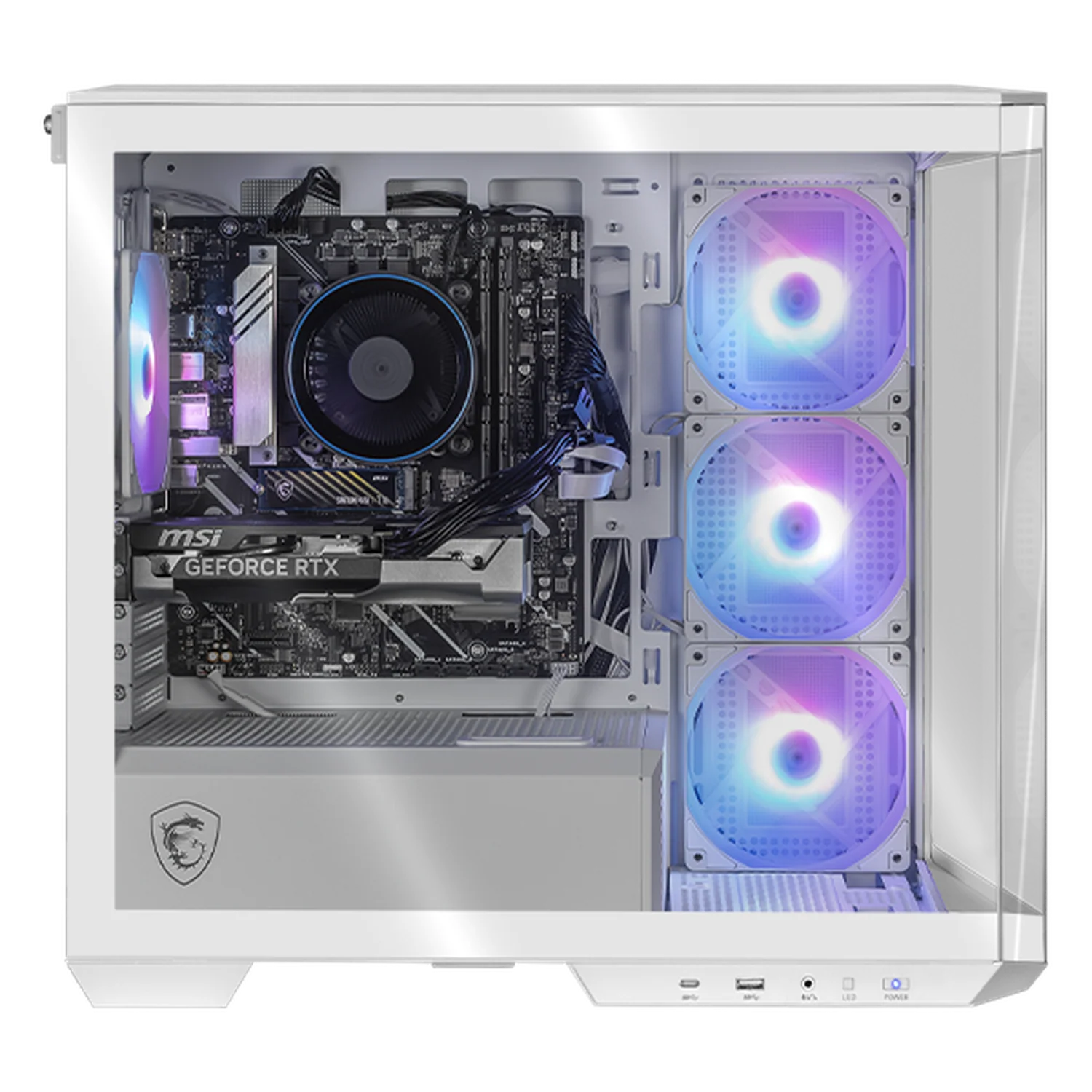 PC Gamer Completa IA Xtreme PC Gaming MSI NVIDIA GeForce RTX 5060 Intel Core Ultra 5 225F 32GB DDR5 SSD 1TB Monitor 27 180Hz WIFI White Productividad Versátil Acelerada con IA - Image 2