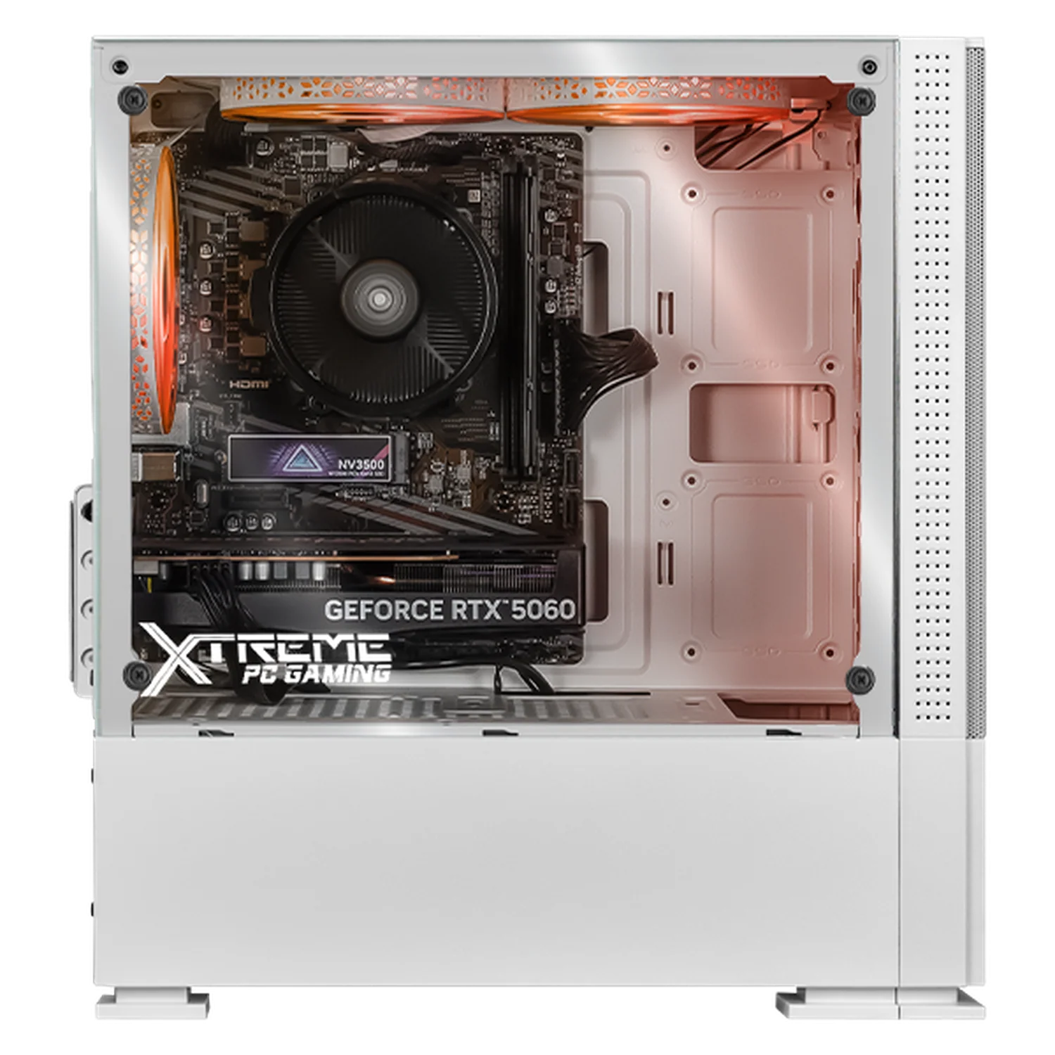 PC Gamer Completa IA Xtreme PC Gaming NVIDIA GeForce RTX 5060 AMD Ryzen 5 3600 16GB SSD 1TB Monitor Curvo 23.8 180Hz WIFI Productividad Versátil Acelerada con IA White - Image 2