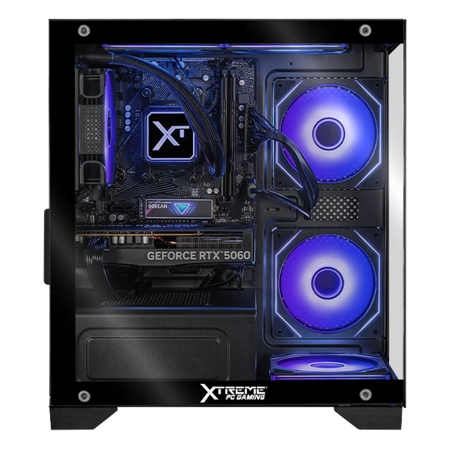 PC Gamer Completa IA Xtreme PC Gaming NVIDIA GeForce RTX 5060 AMD Ryzen 7 5700 32GB SSD 1TB Monitor Curvo 27 180Hz Sistema Liquido WIFI Black Productividad Versátil Acelerada con IA - Image 2