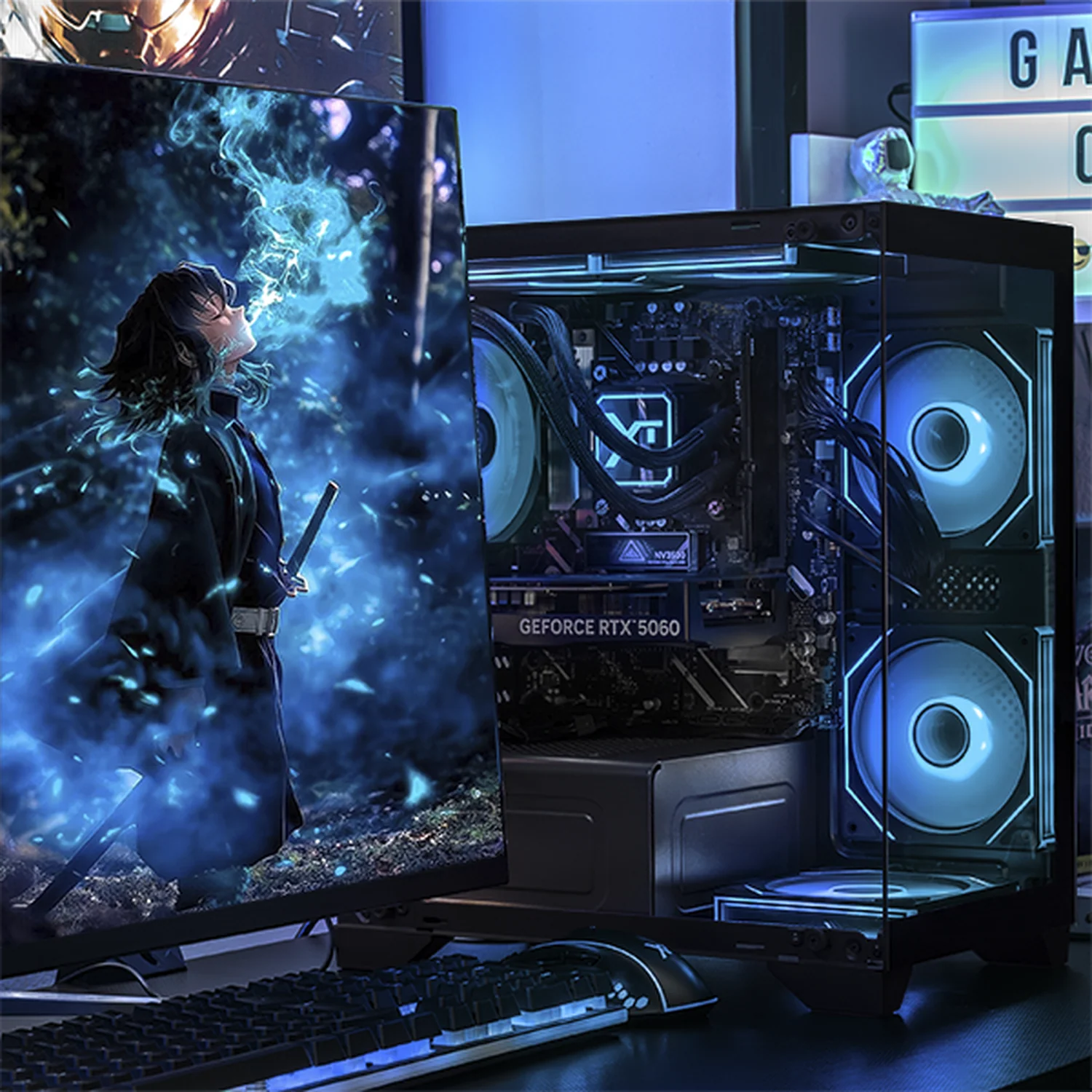 PC Gamer Completa IA Xtreme PC Gaming NVIDIA GeForce RTX 5060 Intel Core Ultra 5 250K Plus 16GB DDR5 SSD 1TB Monitor Curvo 27 180Hz WIFI Black Productividad Versátil Acelerada con IA - Image 6