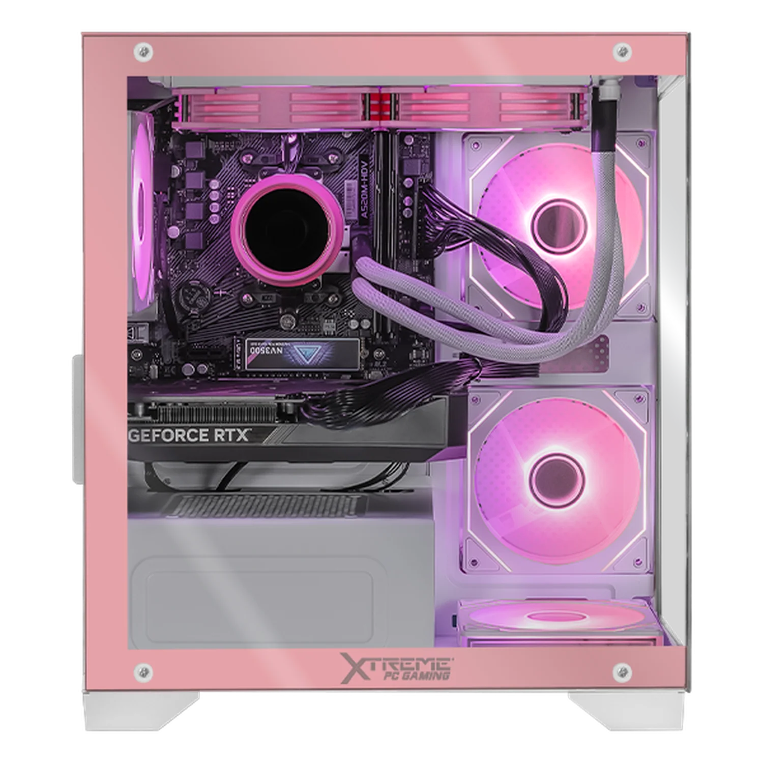 PC Gamer Completa IA Xtreme PC Gaming NVIDIA GeForce RTX 5060 TI AMD Ryzen 7 5700X 32GB SSD 1TB Monitor Curvo 27 180Hz Sistema Liquido WIFI Pink Productividad Versátil Acelerada con IA - Image 2