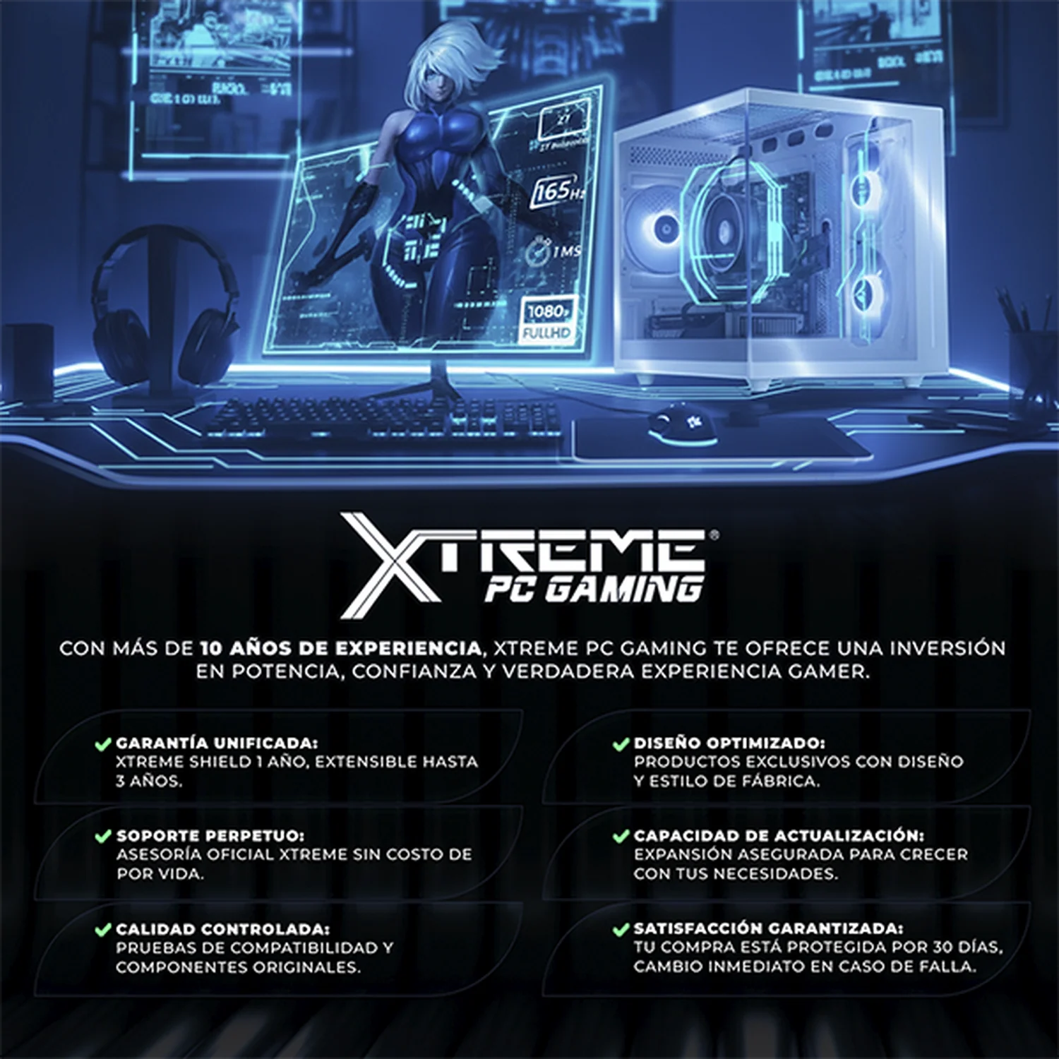PC Gamer Completa IA Xtreme PC Gaming NVIDIA GeForce RTX 5070 AMD Ryzen 9 7900X 32GB DDR5 SSD 1TB Monitor Curvo 27 180Hz Sistema Liquido WIFI Black Alto Desempeño Creativo con IA Integrada - Image 5