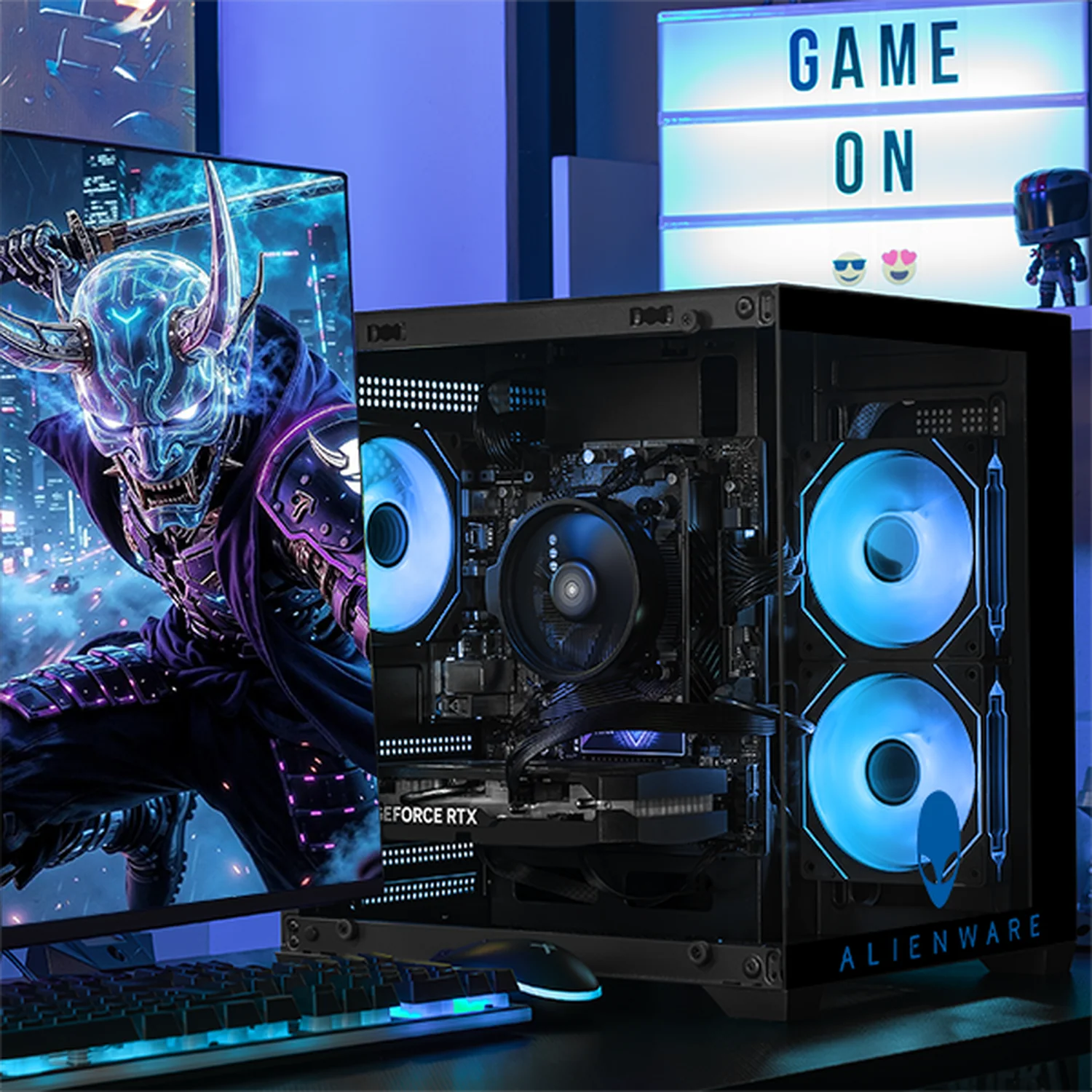 PC Gamer Completa Xtreme PC Gaming ALIENWARE NVIDIA GeForce RTX 5060 AMD Ryzen 5 5500 16GB SSD 1TB Monitor Curvo 32 180Hz WIFI gaming 1080p, estudios y multitarea - Image 6