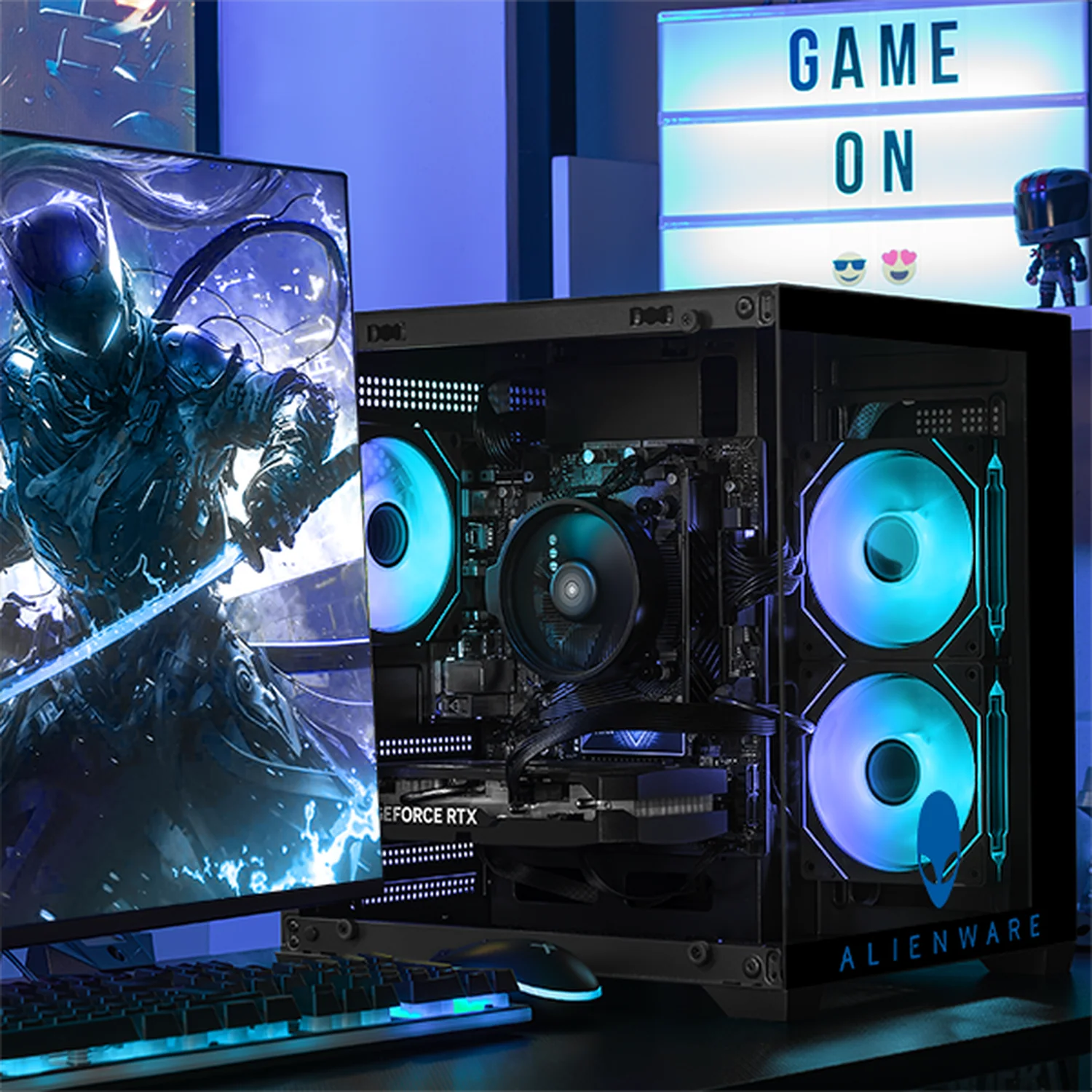 PC Gamer Completa Xtreme PC Gaming ALIENWARE NVIDIA GeForce RTX 5060 AMD Ryzen 7 5700 16GB SSD 1TB Monitor Curvo 32 180Hz WIFI gaming 1080p, estudios y multitarea - Image 6