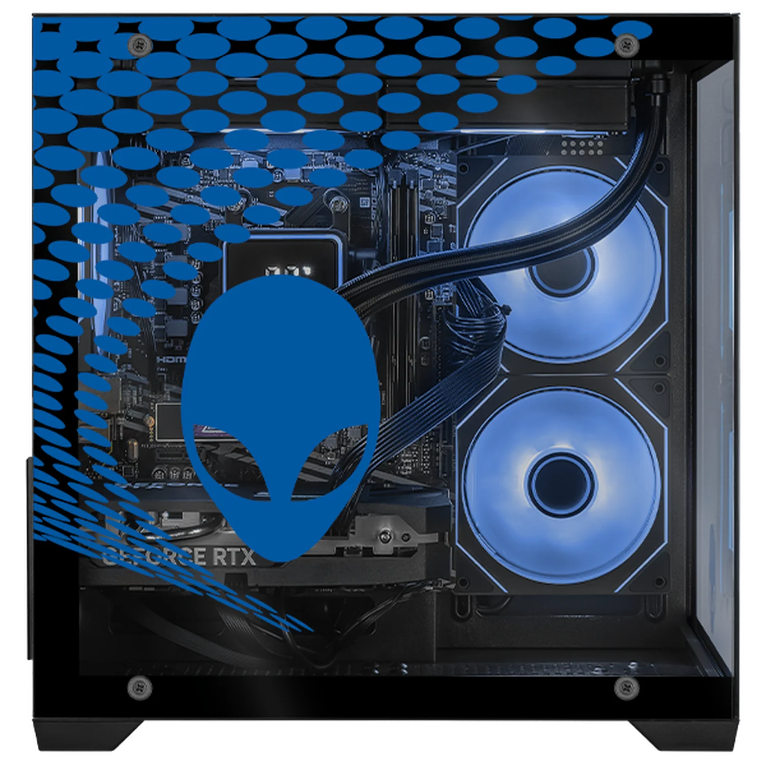 PC Gamer Completa Xtreme PC Gaming ALIENWARE NVIDIA GeForce RTX 5060 AMD Ryzen 7 5700X 32GB SSD 1TB Monitor Curvo 32 180Hz Sistema Liquido WIFI gaming 1080p, estudios y multitarea - Image 2