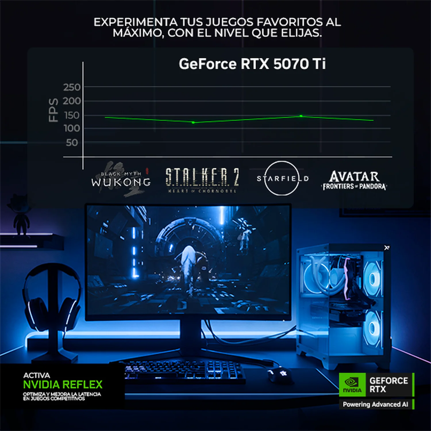 PC Gamer IA Advanced Xtreme PC Gaming ALIENWARE NVIDIA GeForce RTX 5070 Ti Intel Core Ultra 9 285 32GB DDR5 SSD 1TB Monitor Curvo 32 180Hz Sistema Liquido WIFI Alto Desempeño Creativo con IA Integrada - Image 4