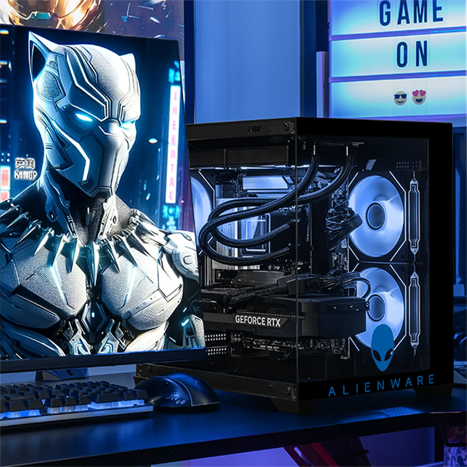 PC Gamer IA Advanced Xtreme PC Gaming ALIENWARE NVIDIA GeForce RTX 5070 Ti Intel Core Ultra 9 285 32GB DDR5 SSD 1TB Monitor Curvo 32 180Hz Sistema Liquido WIFI Alto Desempeño Creativo con IA Integrada - Image 6