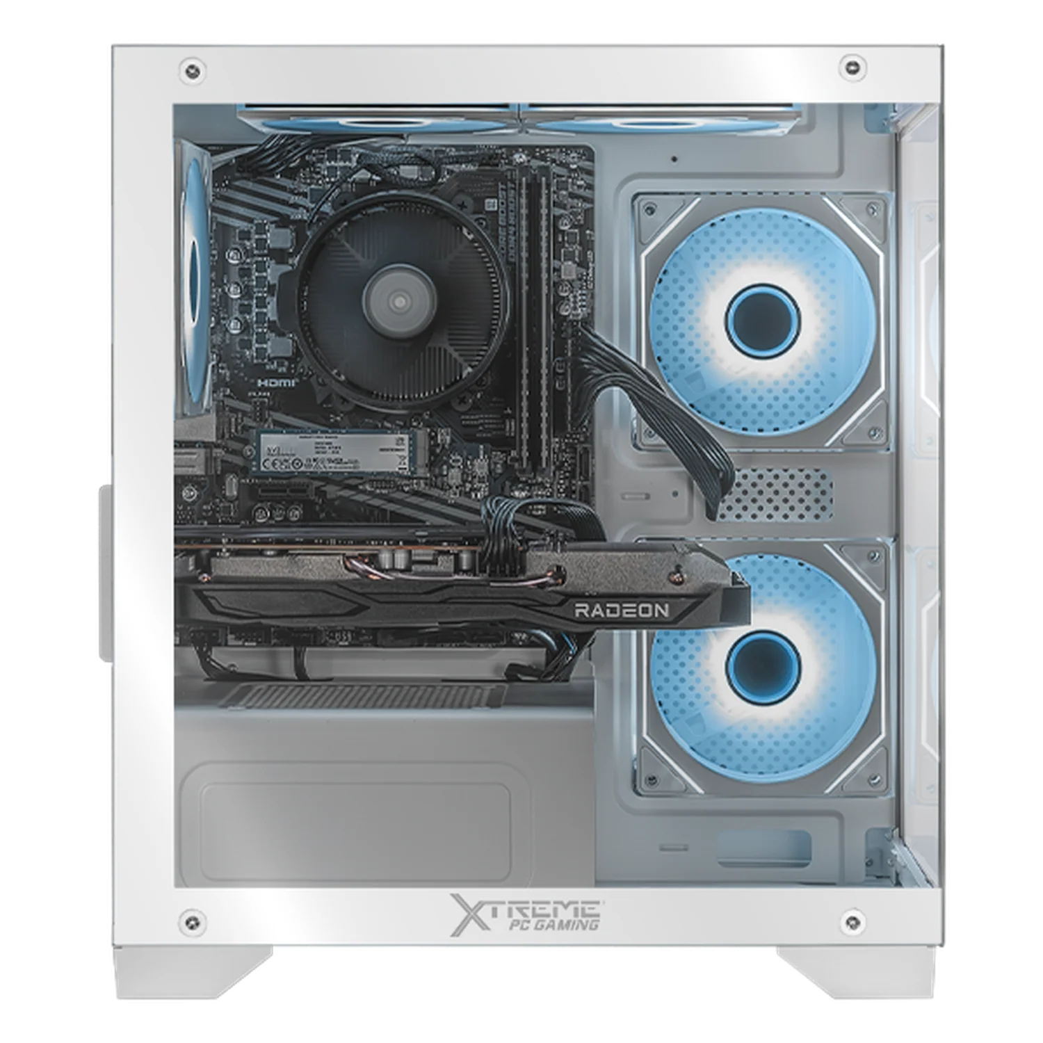 PC Gamer Completa Xtreme PC Gaming AMD Radeon RX 6600 Ryzen 5 5500 32GB SSD 1TB Monitor 23.8 165Hz WIFI W10 White gaming 1080p, estudios y multitarea - Image 4