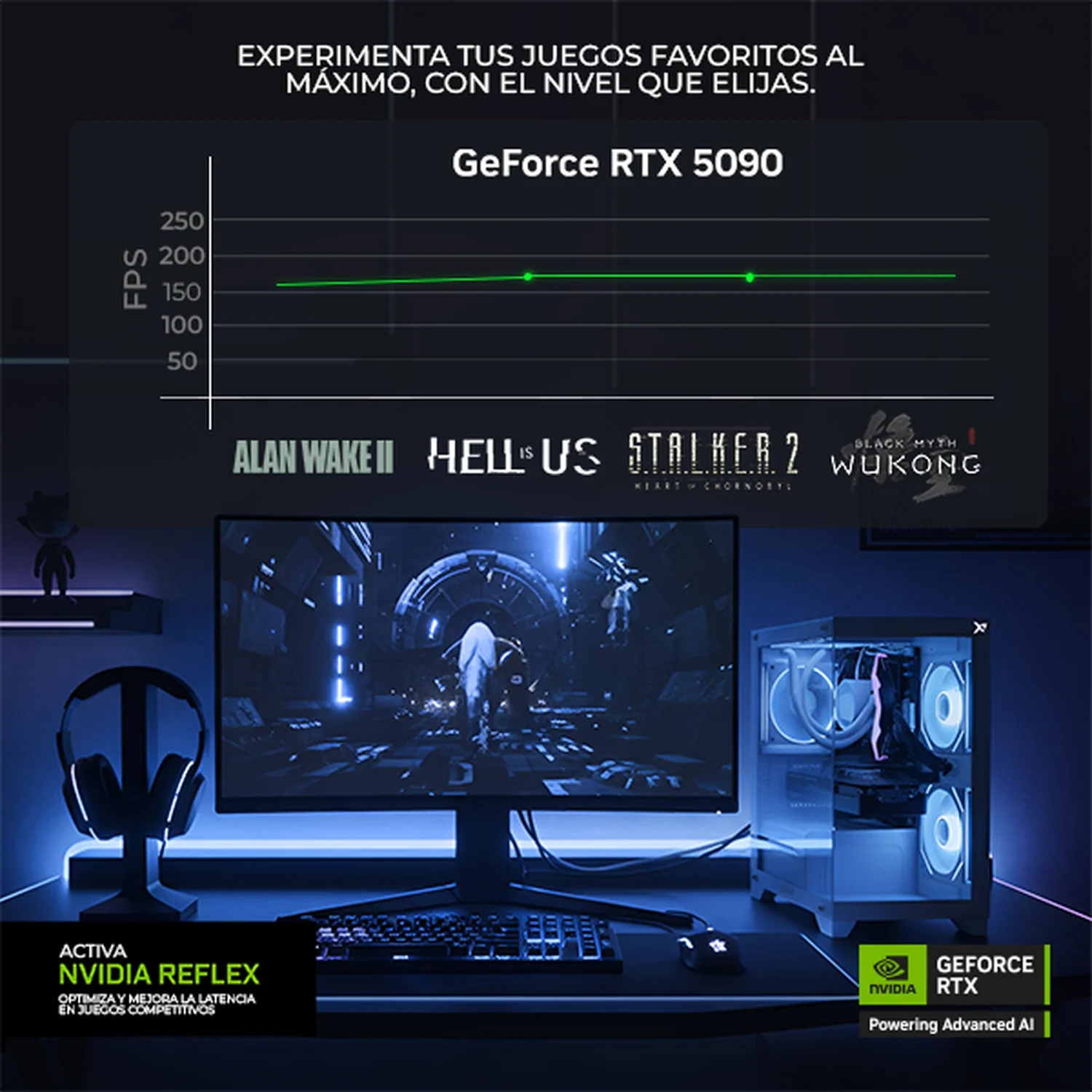 PC Gamer Completa IA PRO Xtreme PC Gaming ASUS NVIDIA GeForce RTX 5090 Intel Core Ultra 9 285 32GB DDR5 SSD 1TB Monitor Curvo 27 180Hz Sistema Liquido WIFI Black PBA Productividad Profesional impulsada por IA Avanzada - Image 4