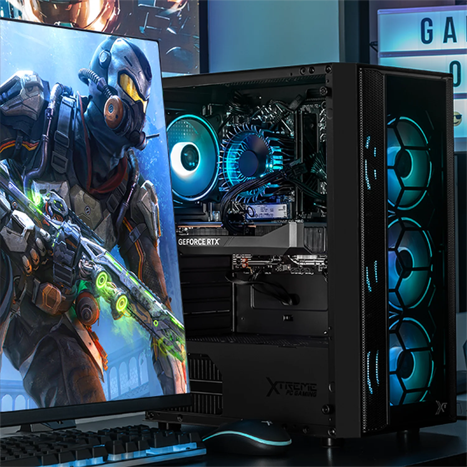 PC Gamer Completa Xtreme PC Gaming NVIDIA GeForce RTX 5060 Ti Intel Core i9 12900F 32GB SSD 1TB Monitor 23.8 165Hz WIFI W11 Black gaming competitivo y streaming - Image 6
