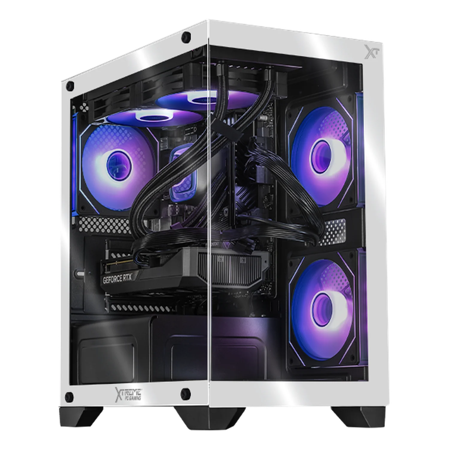 PC Gamer con IA Xtreme PC Gaming NVIDIA GeForce RTX 5060 TI AMD Ryzen 7 5700X 32GB SSD 1TB Sistema Liquido WIFI Black/White gaming 1080p, estudios y multitarea