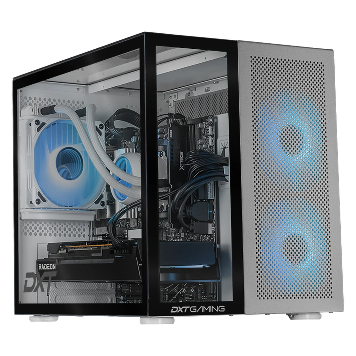 PC Gamer DXT Gaming AMD Radeon RX 7700 XT Ryzen 9 9900X 32GB DDR5 SSD 2TB Sistema Liquido WIFI Silver