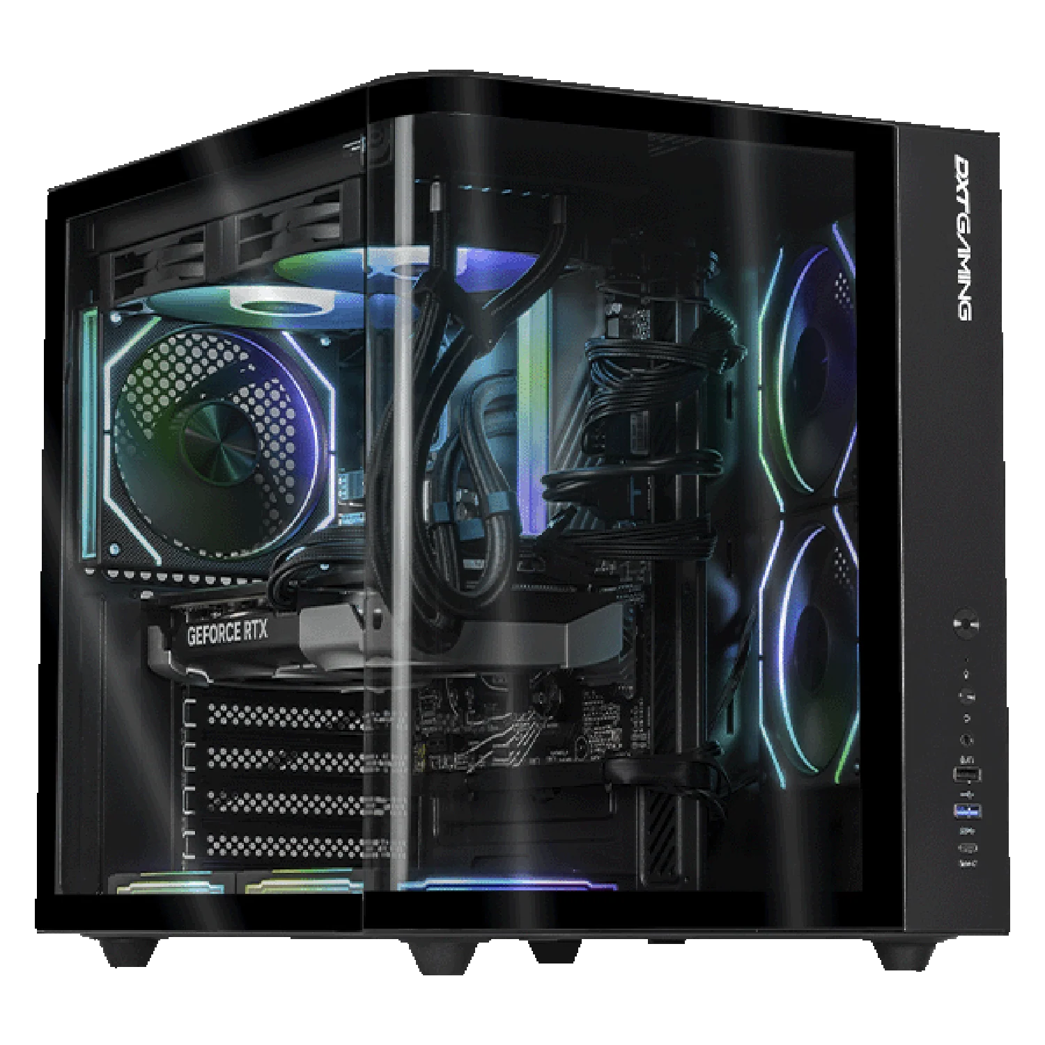 PC Gamer DXT GAMING NVIDIA GeForce RTX 5060 Ti 16GB AMD Ryzen 7 8700F 16GB DDR5 SSD 1TB Sistema Liquido WIFI Black gaming 1080p, estudios y multitarea