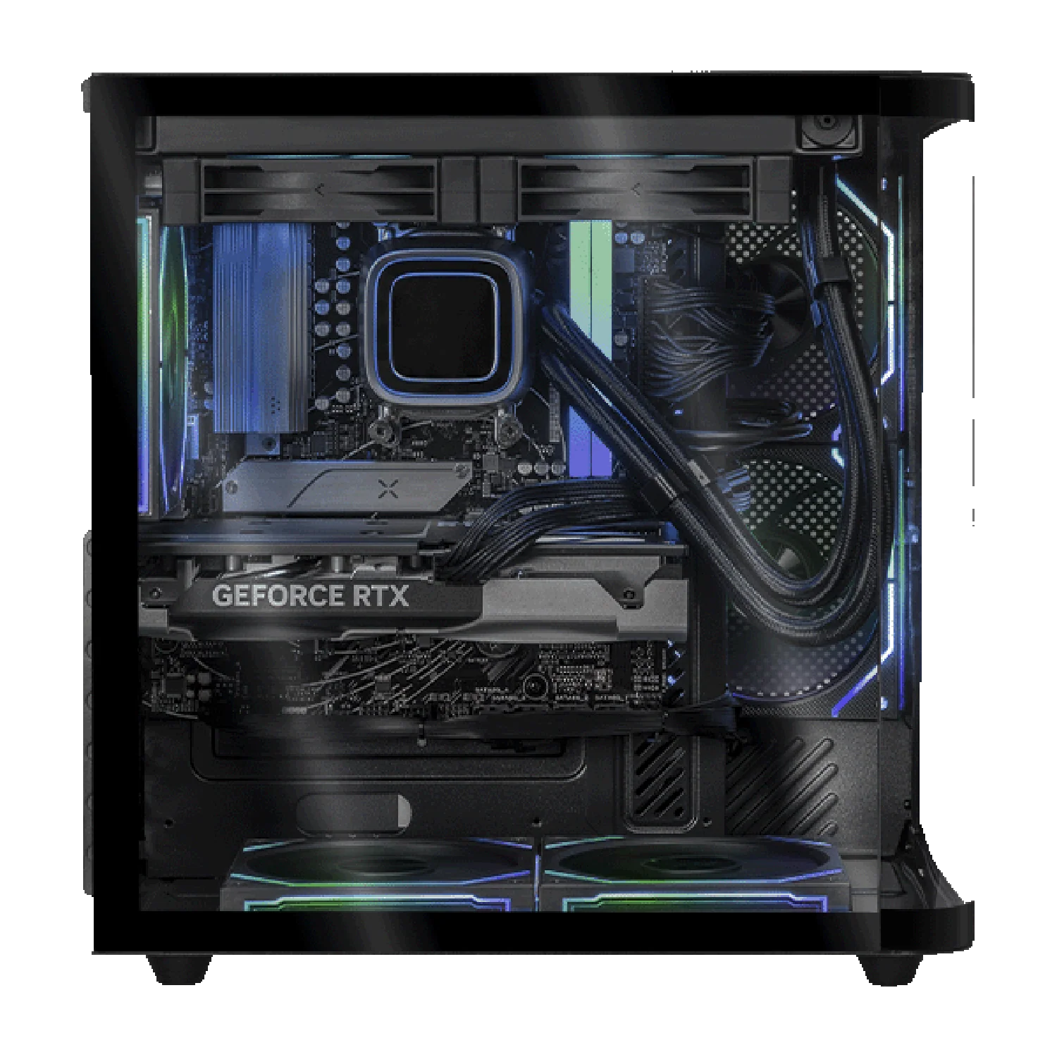 PC Gamer DXT GAMING NVIDIA GeForce RTX 5060 Ti 16GB AMD Ryzen 7 8700F 16GB DDR5 SSD 1TB Sistema Liquido WIFI Black gaming 1080p, estudios y multitarea - Image 2
