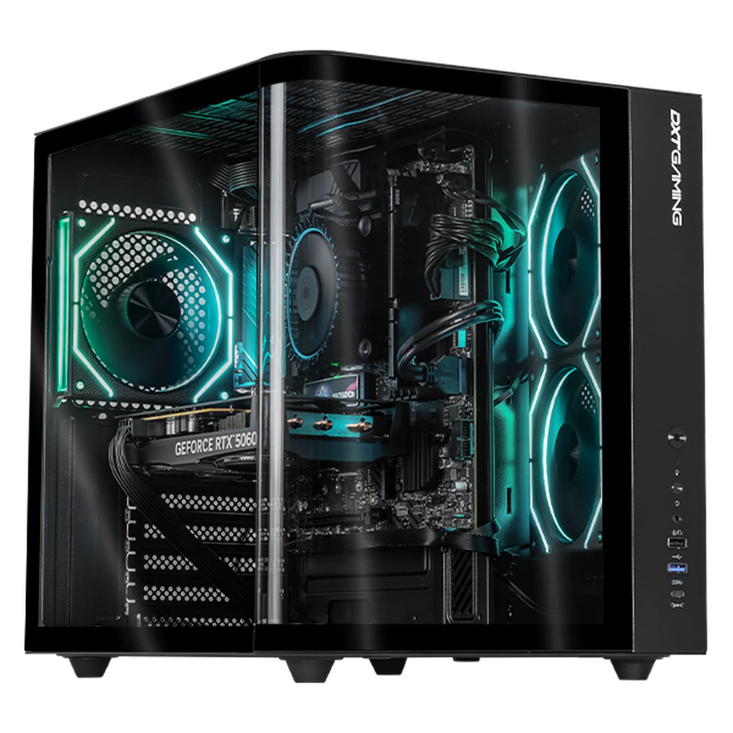 PC Gamer IA DXT GAMING NVIDIA GeForce RTX 5060 Intel Core i7 14700F 16GB DDR5 SSD 1TB WIFI Black Productividad Versátil Acelerada con IA