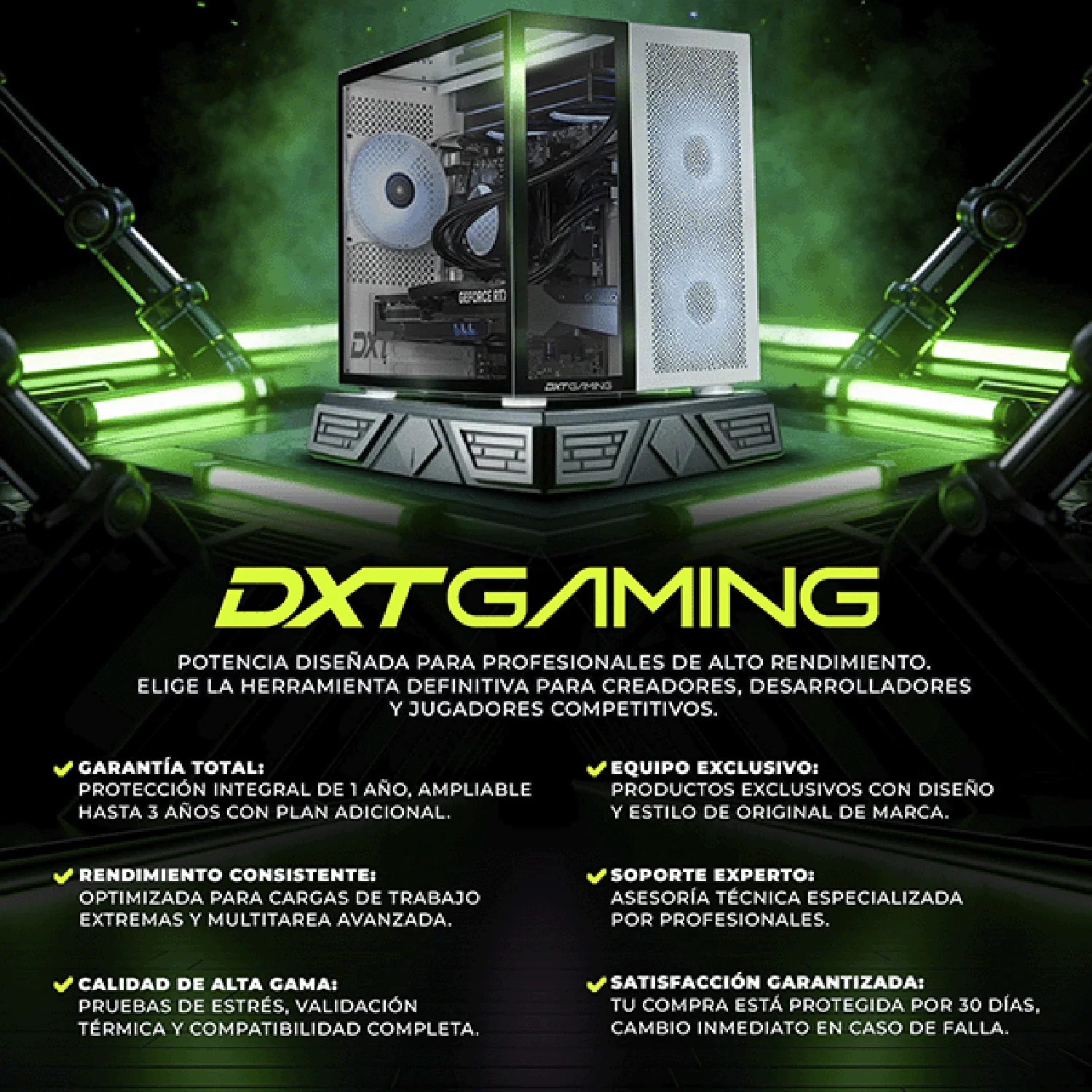 PC Gamer IA DXT GAMING NVIDIA GeForce RTX 5060 Intel Core i7 14700F 16GB DDR5 SSD 1TB WIFI Black Productividad Versátil Acelerada con IA - Image 5