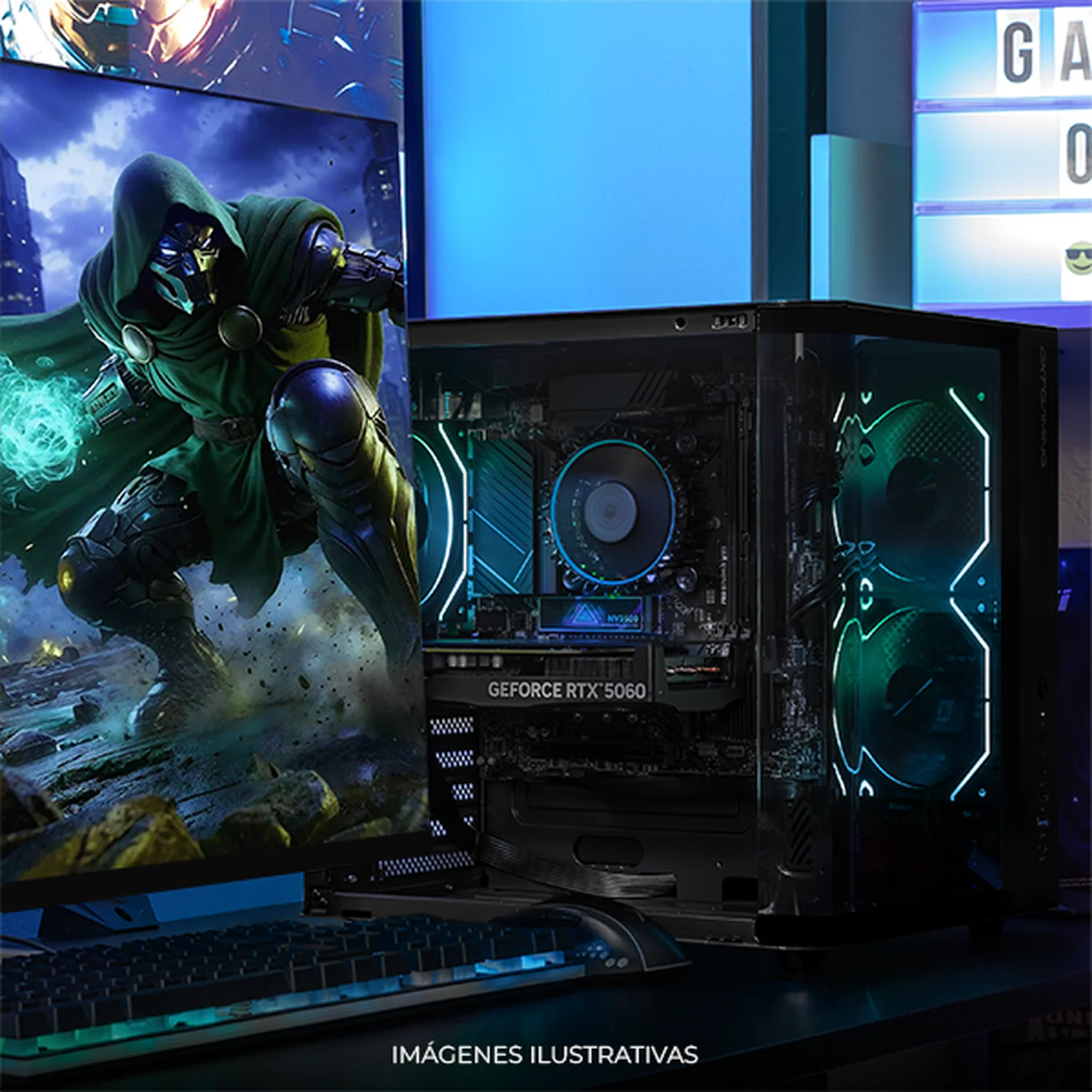 PC Gamer IA DXT GAMING NVIDIA GeForce RTX 5060 Intel Core i7 14700F 16GB DDR5 SSD 1TB WIFI Black Productividad Versátil Acelerada con IA - Image 6