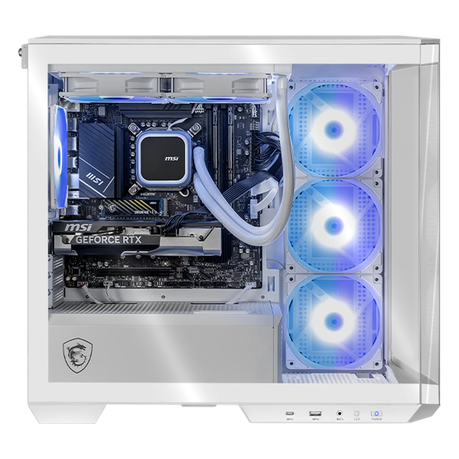 PC Gamer IA Xtreme PC Gaming MSI NVIDIA GeForce RTX 5060 Intel Core i9 14900KF 16GB DDR5 SSD 1TB Sistema Liquido WIFI White Productividad Versátil Acelerada con IA - Image 2