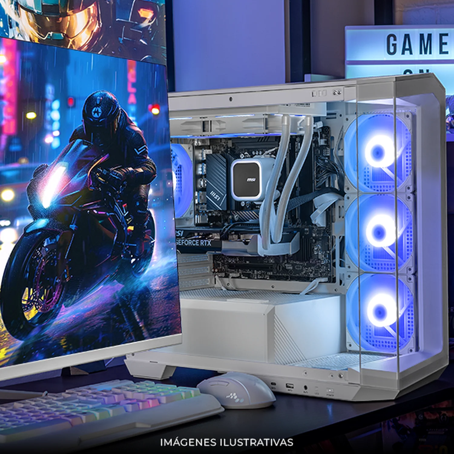 PC Gamer IA Xtreme PC Gaming MSI NVIDIA GeForce RTX 5060 Intel Core i9 14900KF 16GB DDR5 SSD 1TB Sistema Liquido WIFI White Productividad Versátil Acelerada con IA - Image 6