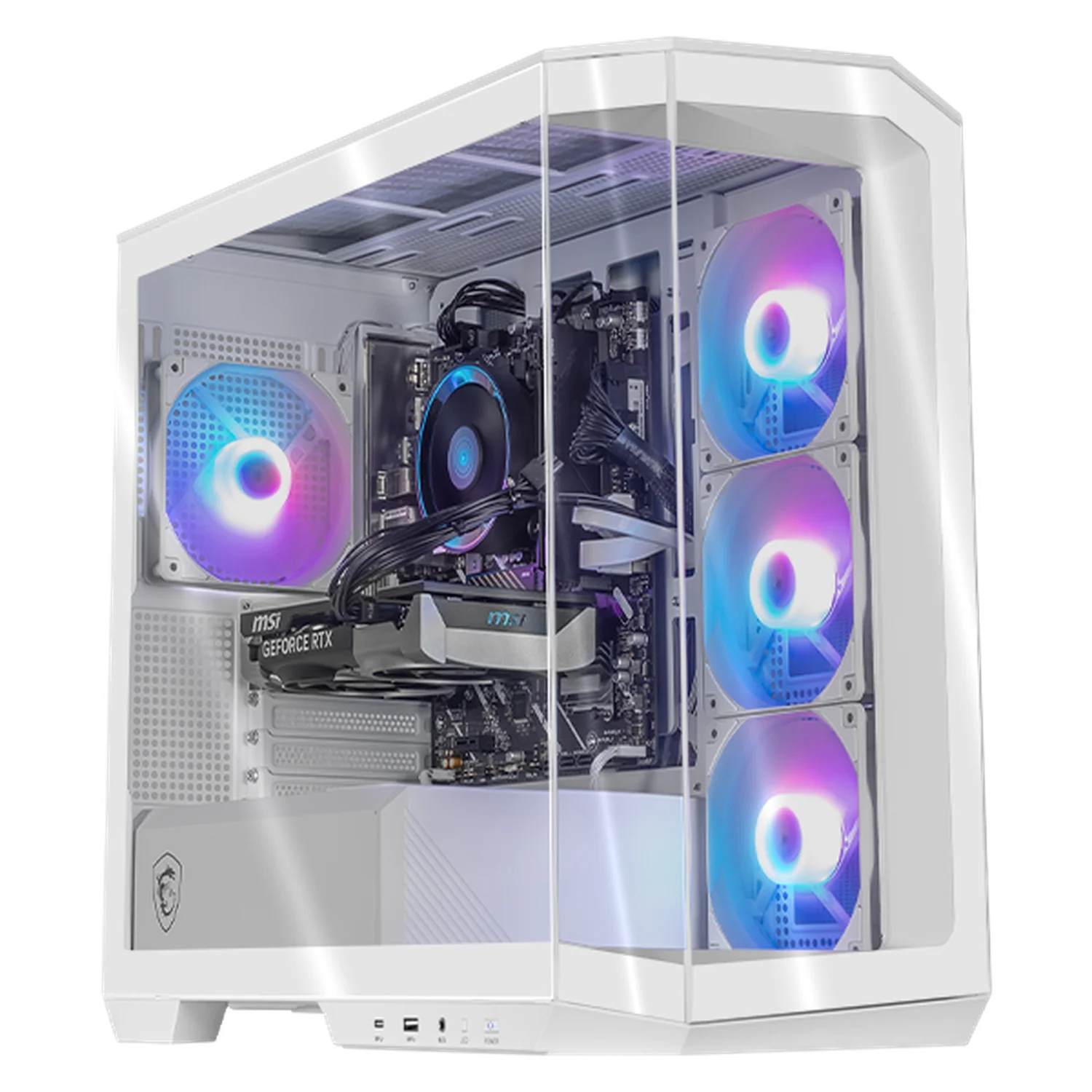 PC Gamer IA Entry Xtreme PC Gaming MSI NVIDIA GeForce RTX 5060 Intel Core Ultra 5 225F 16GB DDR5 SSD 1TB WIFI White Productividad Versátil Acelerada con IA