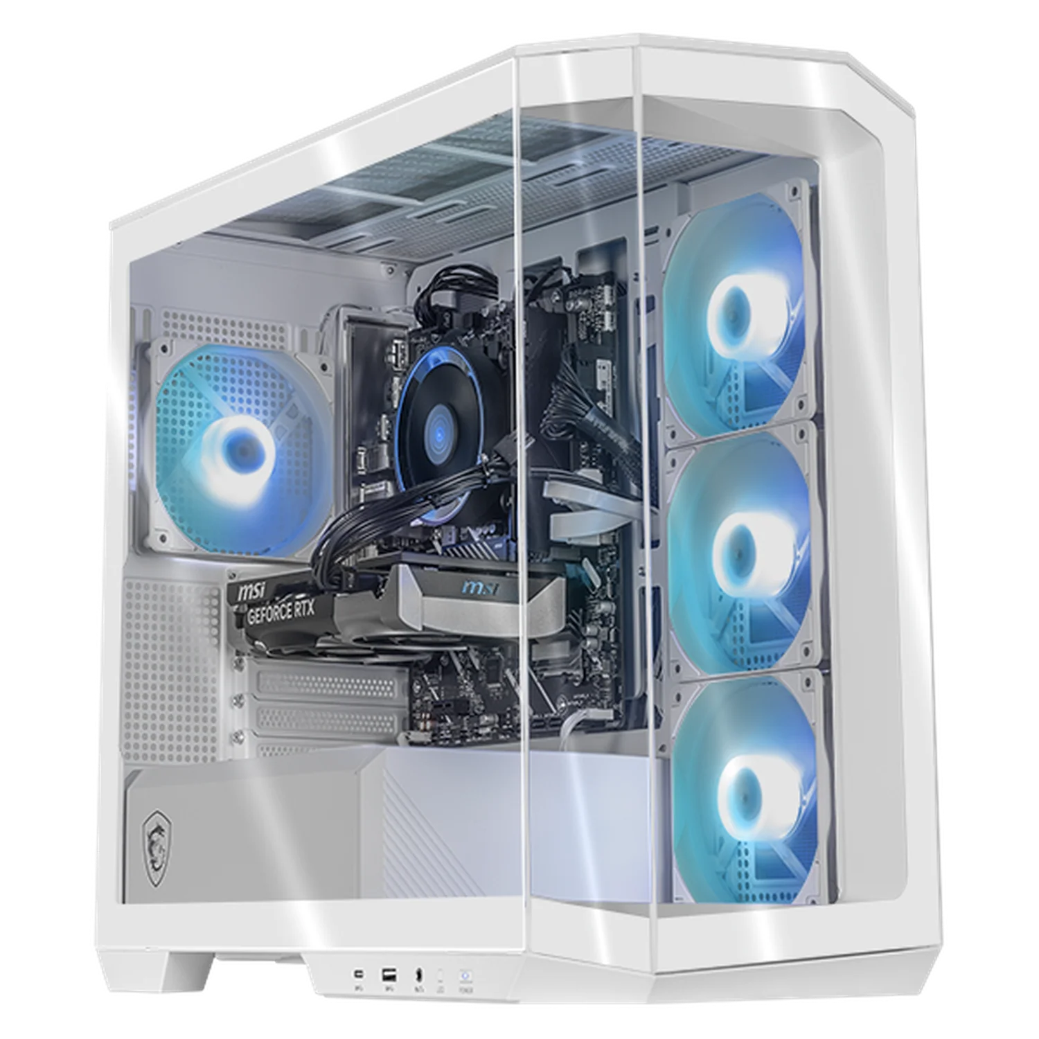 PC Gamer AI ENTRY Xtreme PC Gaming MSI NVIDIA GeForce RTX 5060 Intel Core Ultra 7 265F 16GB DDR5 SSD 1TB WIFI White Productividad Versátil Acelerada con IA