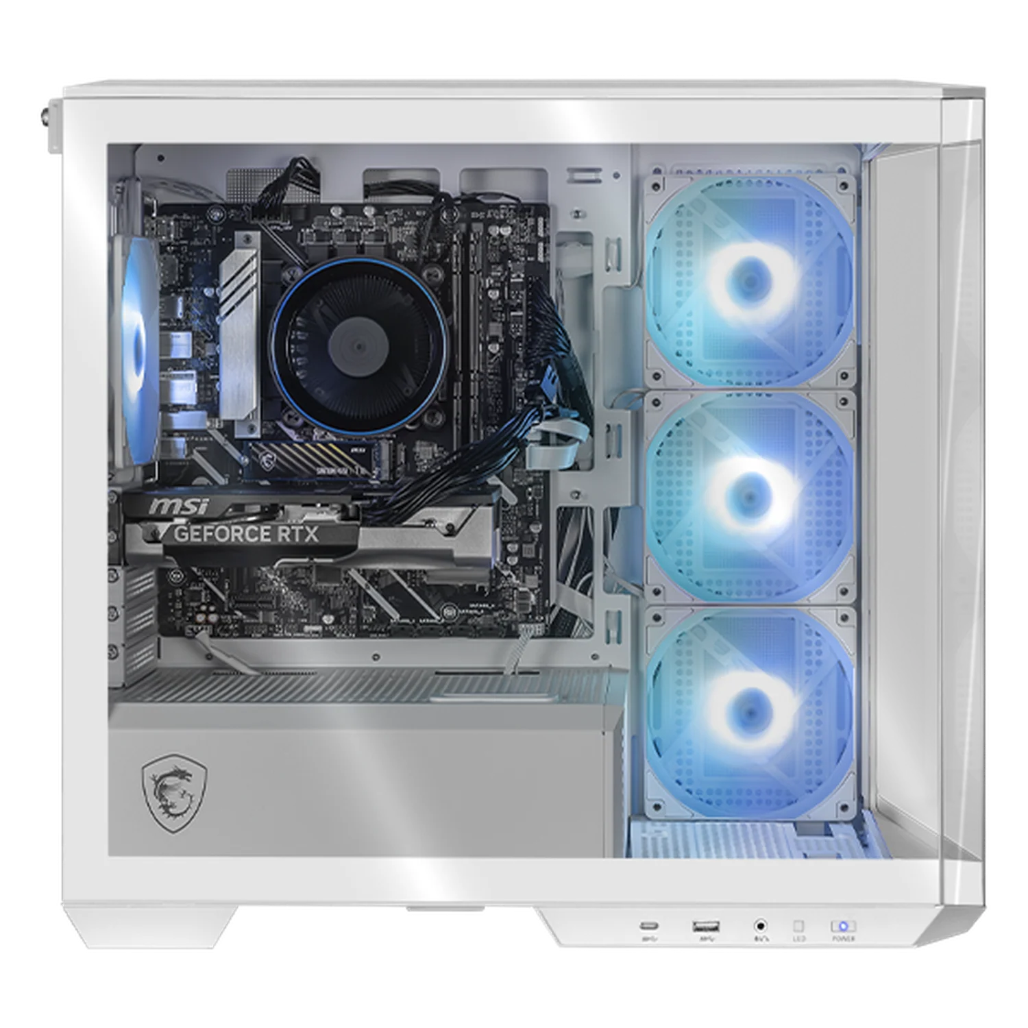 PC Gamer AI ENTRY Xtreme PC Gaming MSI NVIDIA GeForce RTX 5060 Intel Core Ultra 7 265F 16GB DDR5 SSD 1TB WIFI White Productividad Versátil Acelerada con IA - Image 2