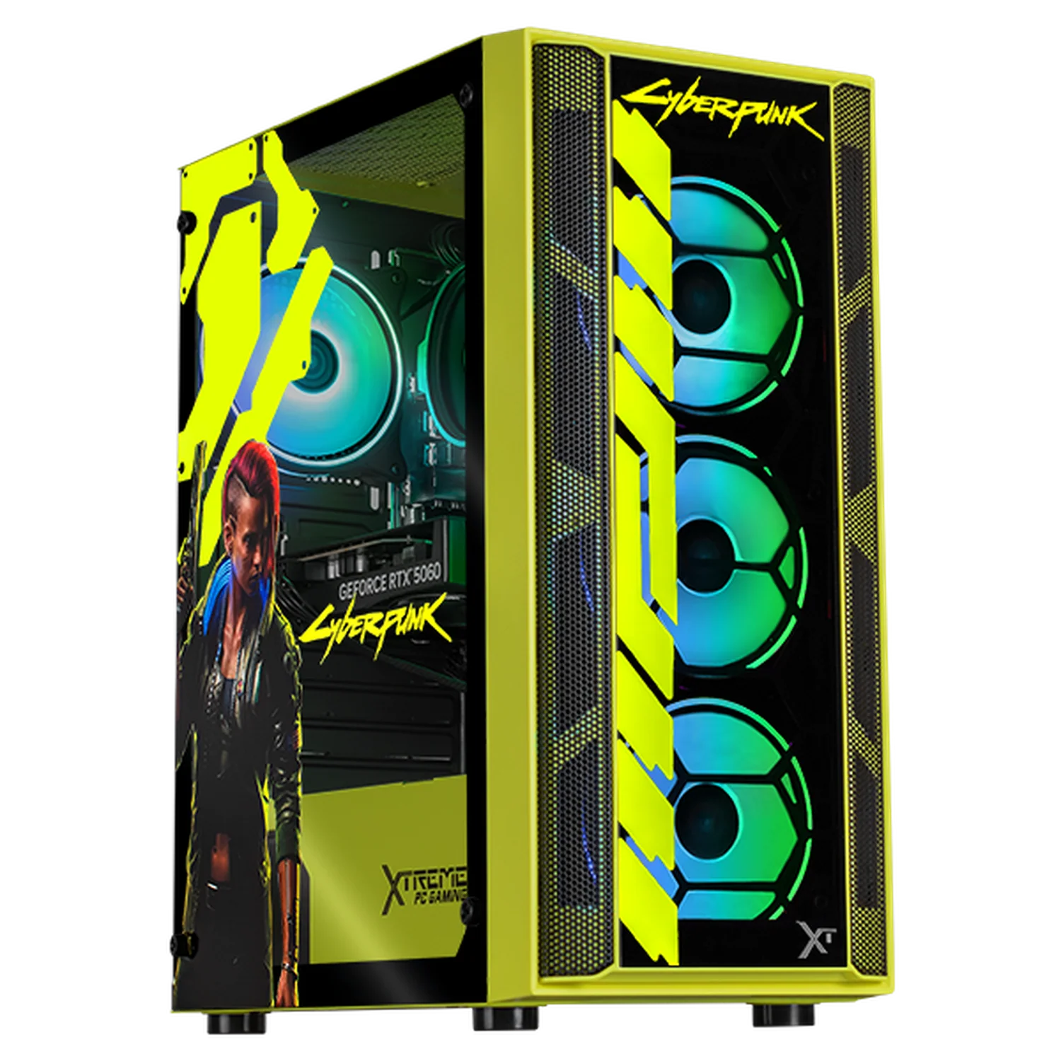 PC Gamer IA Xtreme PC Gaming NVIDIA GeForce RTX 5060 AMD Ryzen 7 5700 16GB SSD 1TB WIFI Cyberpunk Valerie Edition Productividad Versátil Acelerada con IA