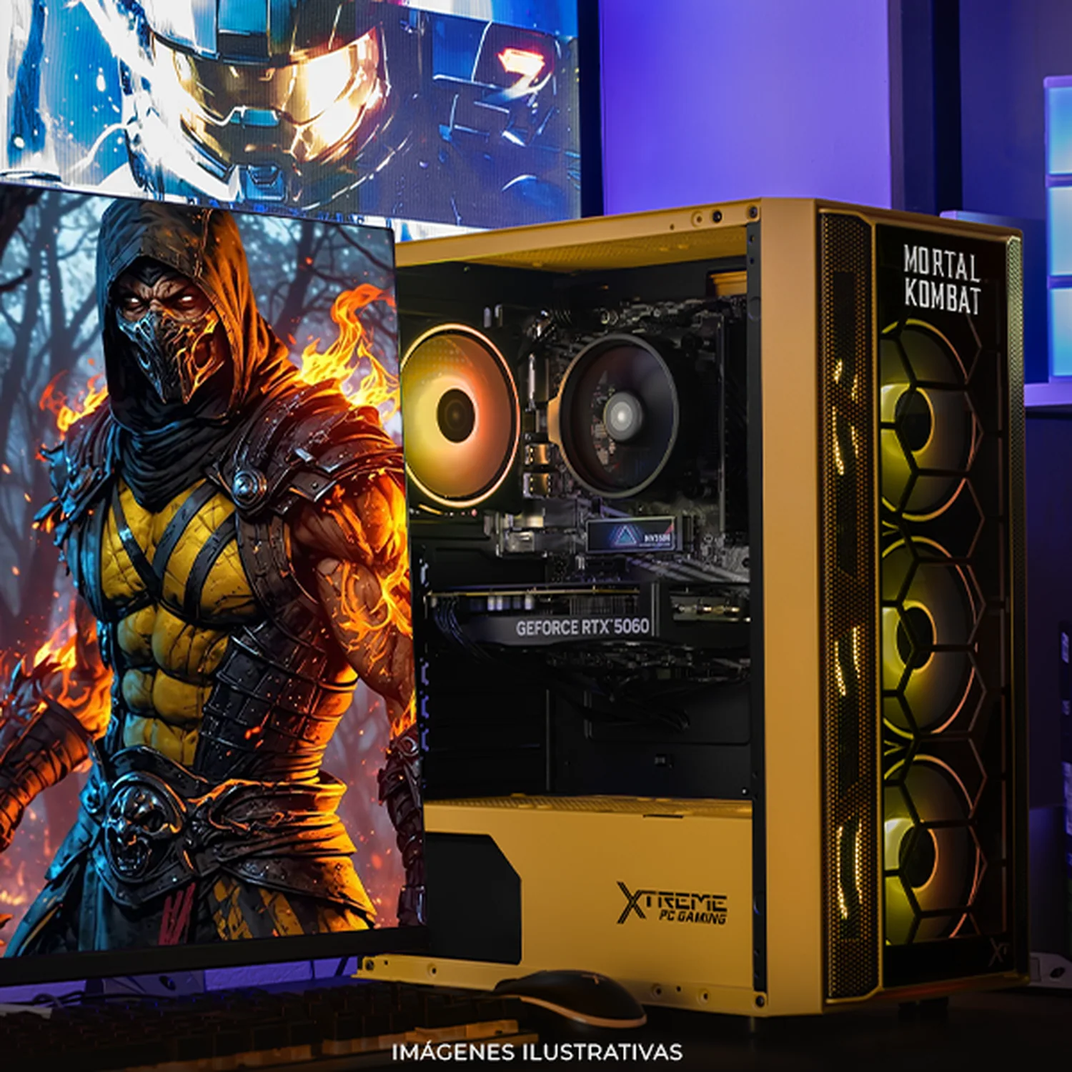 PC Gamer IA Xtreme PC Gaming NVIDIA GeForce RTX 5060 AMD Ryzen 7 5700 16GB SSD 1TB WIFI Mortal Kombat Edition Productividad Versátil Acelerada con IA - Image 6
