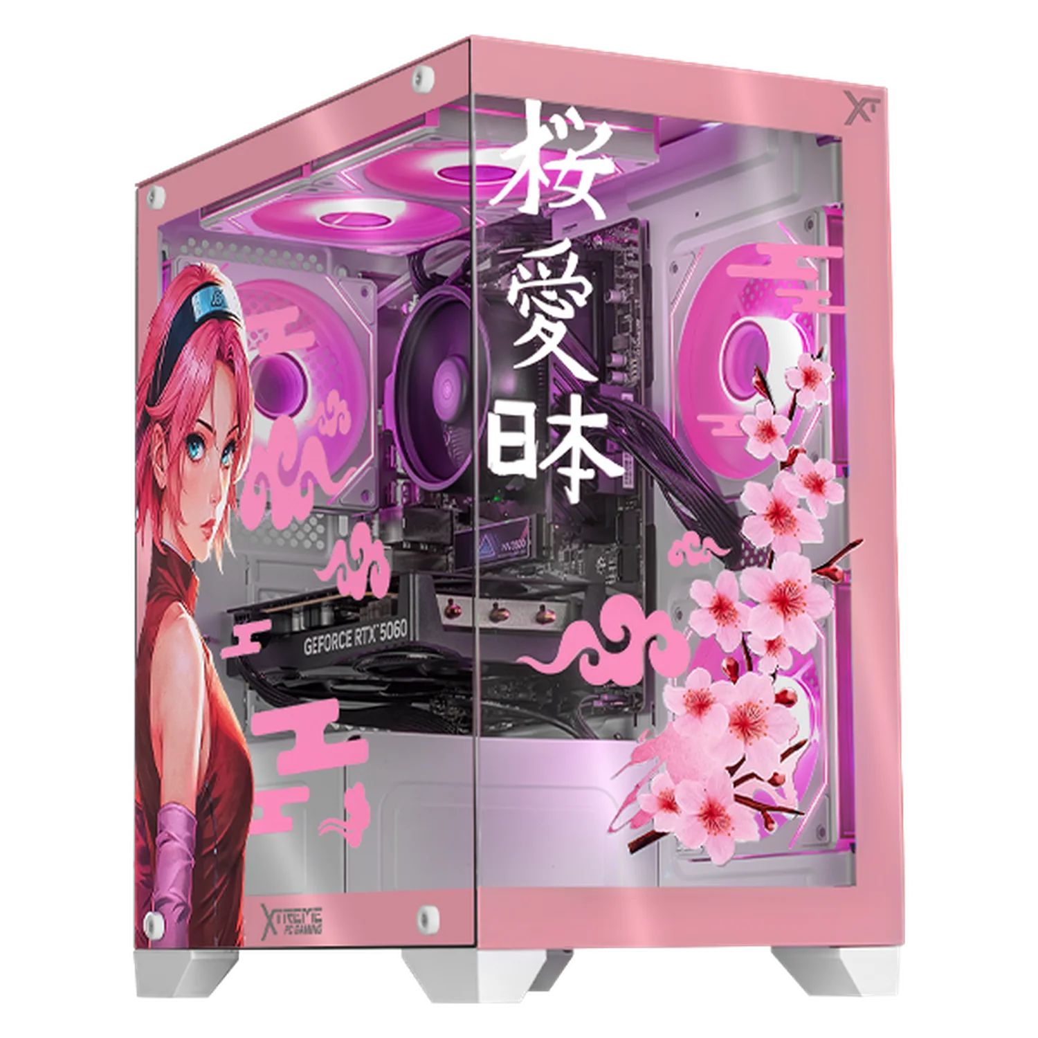 PC Gamer IA Xtreme PC Gaming NVIDIA GeForce RTX 5060 AMD Ryzen 7 5700 16GB SSD 1TB WIFI Sakura Cherry Edition Productividad Versátil Acelerada con IA