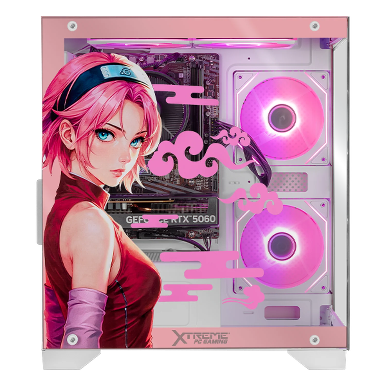 PC Gamer IA Xtreme PC Gaming NVIDIA GeForce RTX 5060 AMD Ryzen 7 5700 16GB SSD 1TB WIFI Sakura Cherry Edition Productividad Versátil Acelerada con IA - Image 2